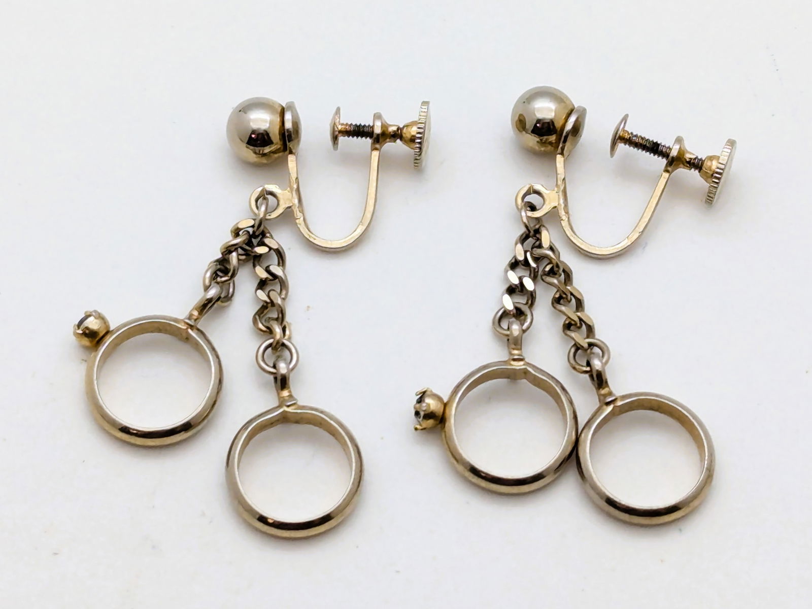 Vintage Wedding Band Ladies Screw Back Earrings by Alice Jewelry Co (1 of 5)