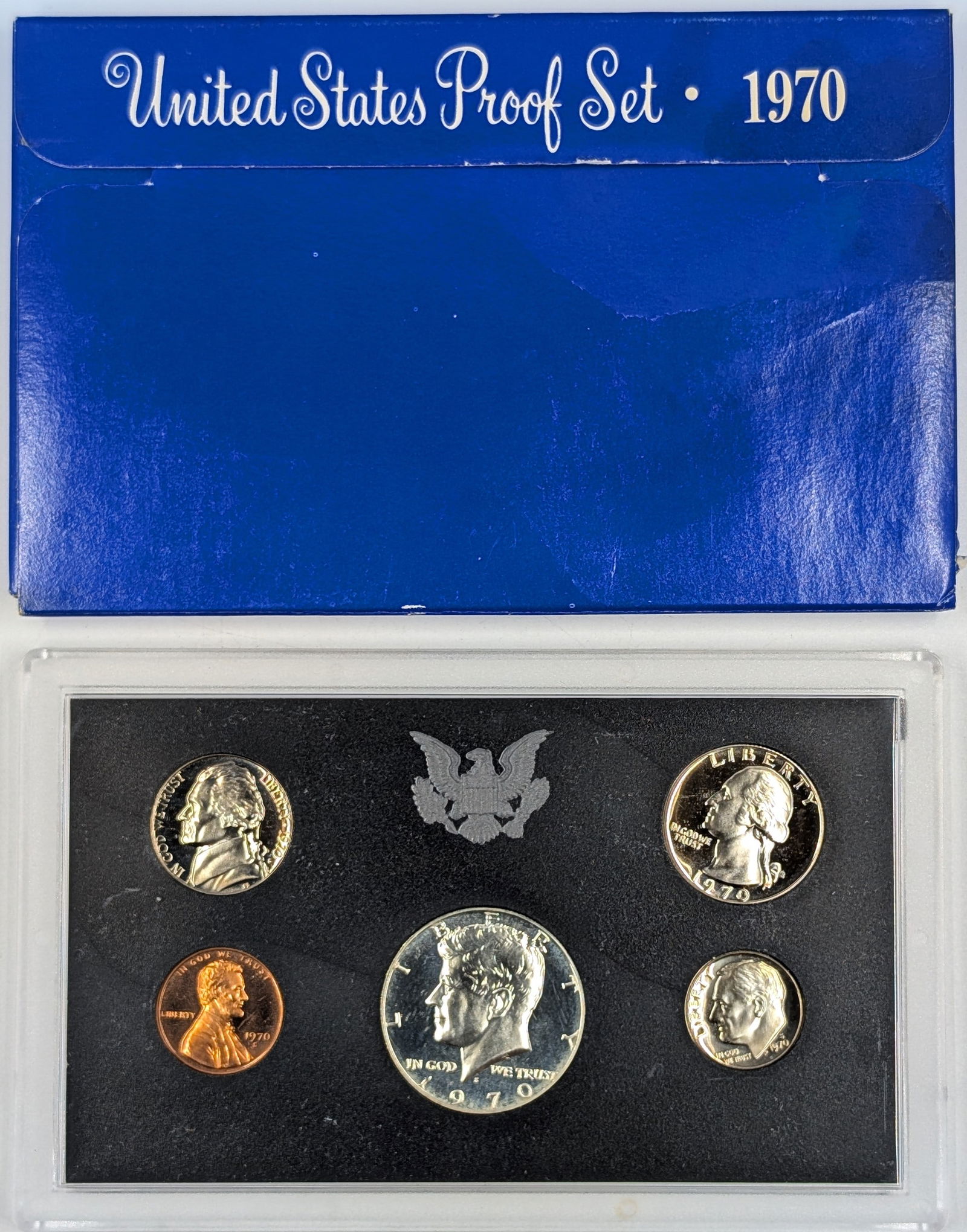 1970 US Mint Proof Set w/ Silver Half (1 of 2)