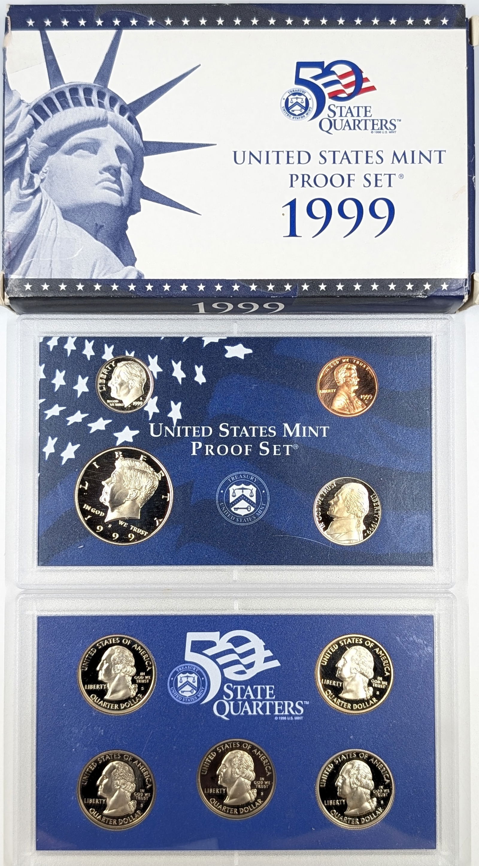 1999 US Mint Proof Set w/ COA (1 of 3)