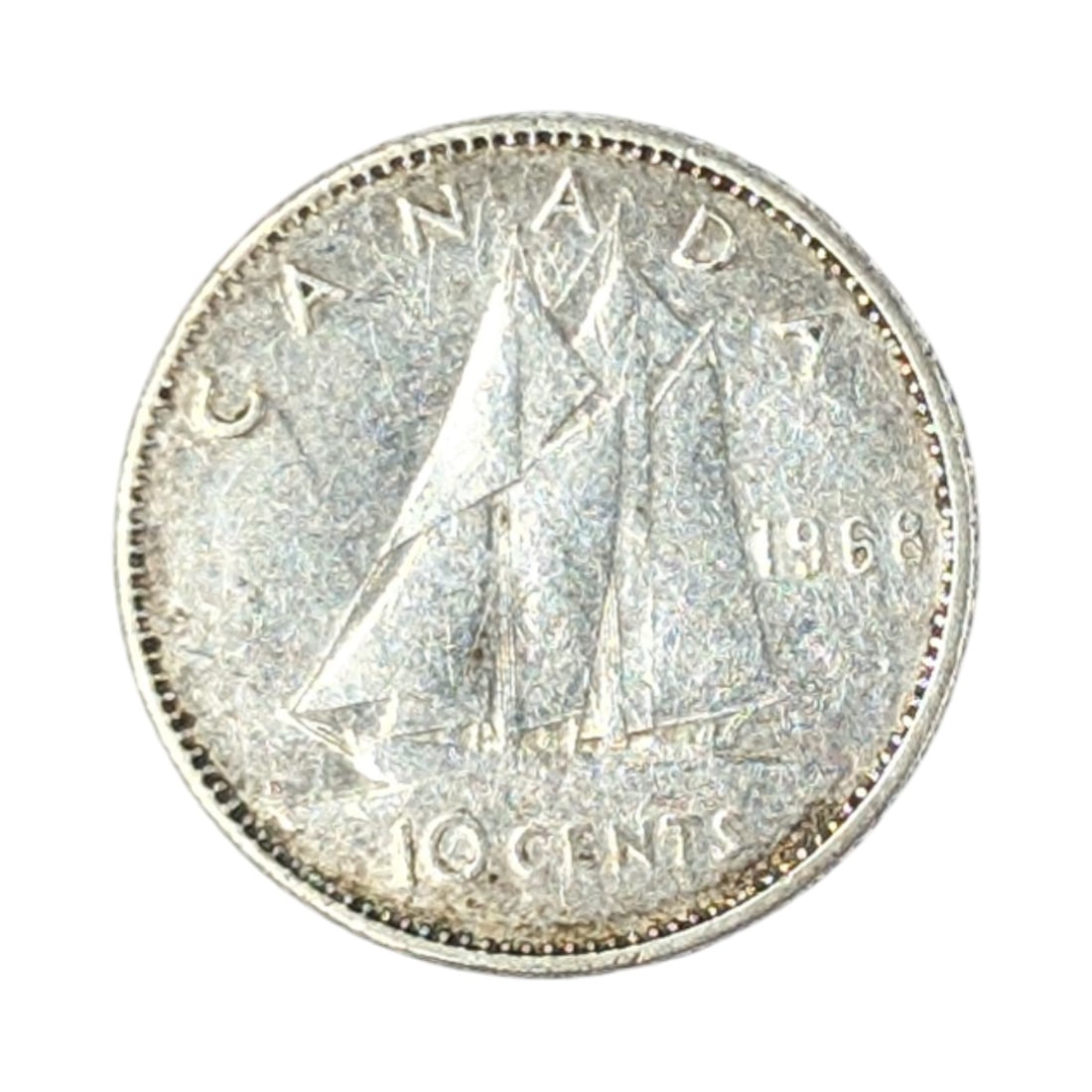 1968 Silver Canada 10 Cents (1 of 2)