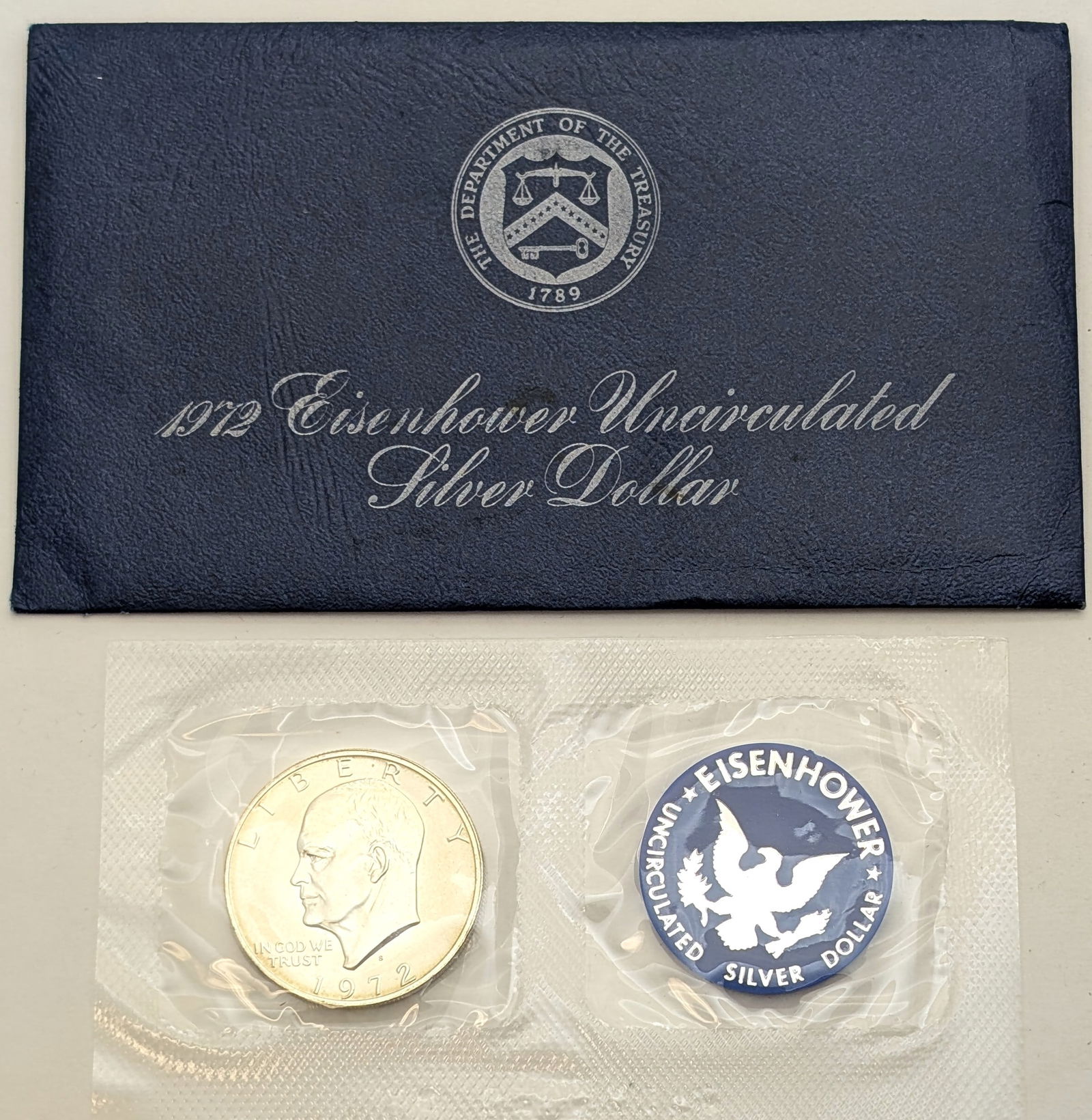 1972-S Eisenhower " Ike" Uncirculated Silver Dollar (1 of 2)