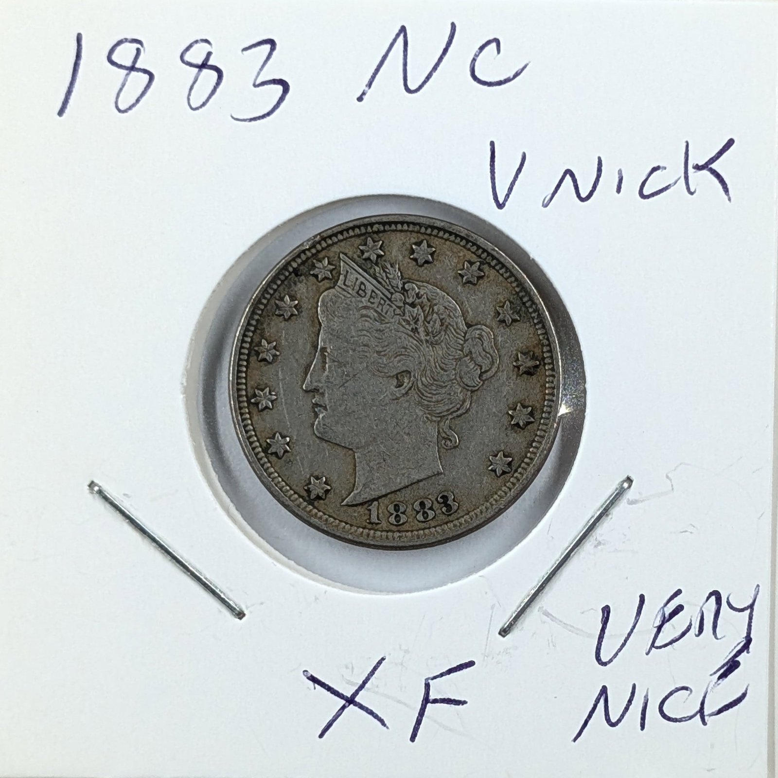 1883 Liberty V Nickel - No Cents: Coin