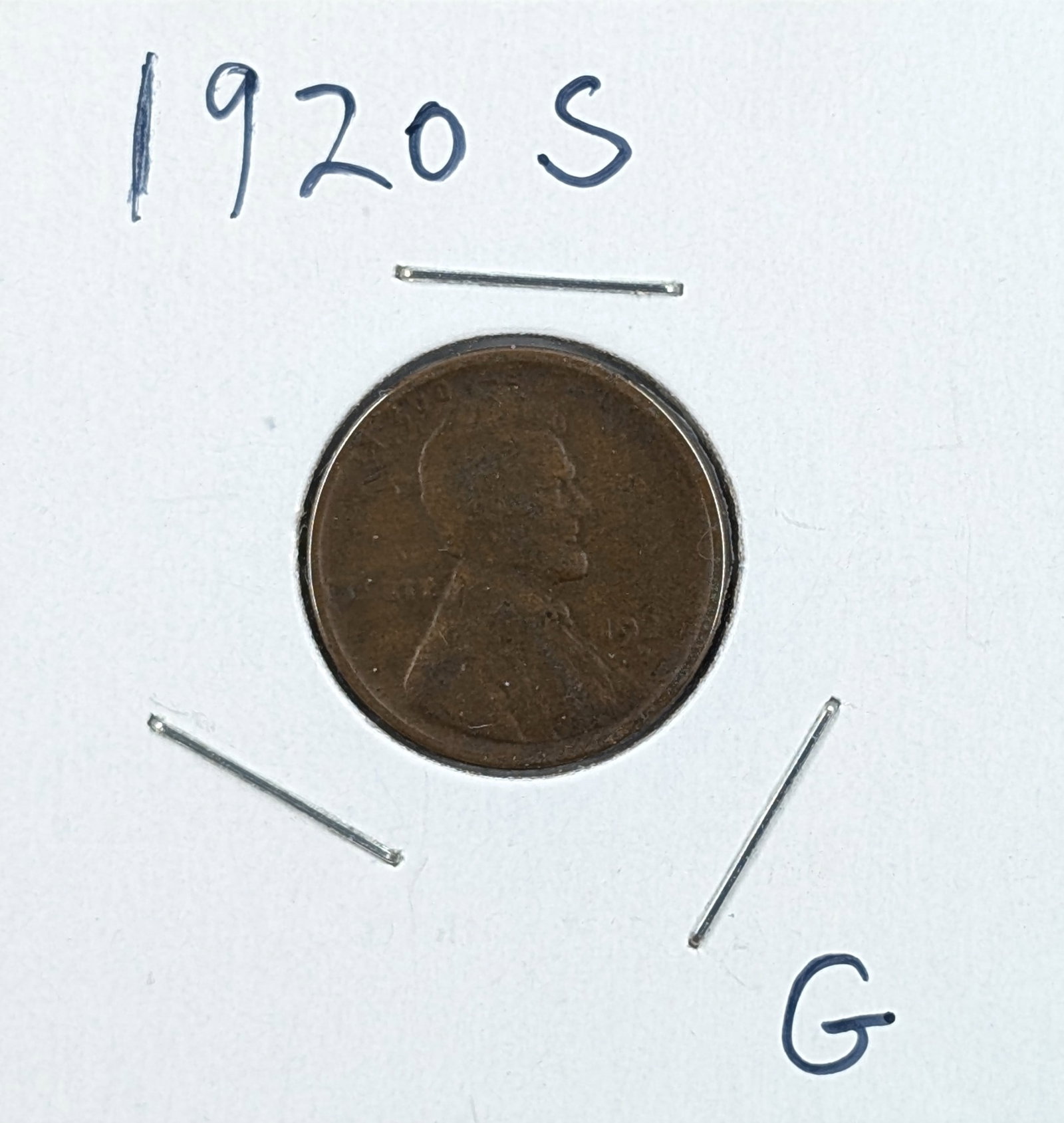 1920-S Wheat Cent: Coin