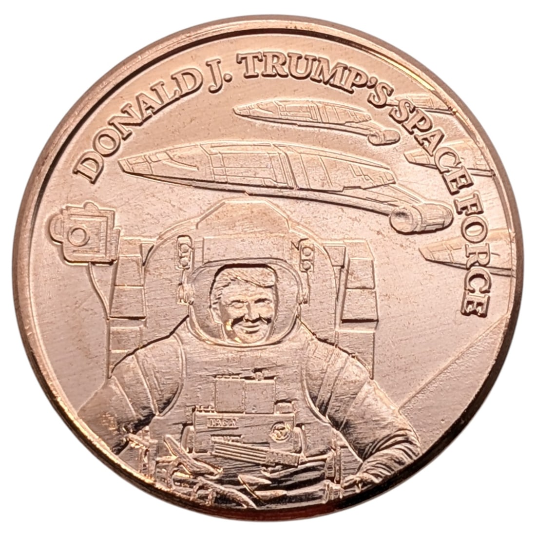 Donald Trump Astronaut 1 Ounce .999 Copper Round (1 of 2)