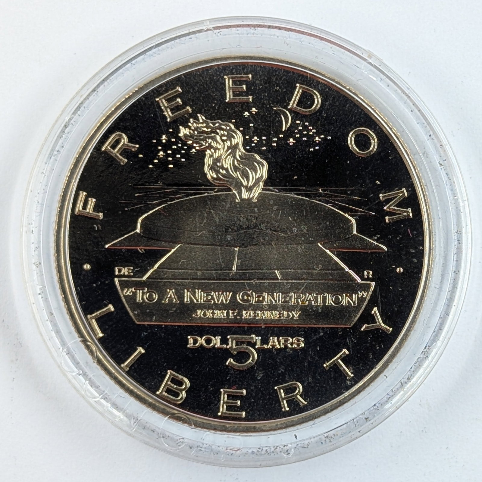 1995 Republic of the Marshall Islands $5 - JFK - To A New Generation: Coin