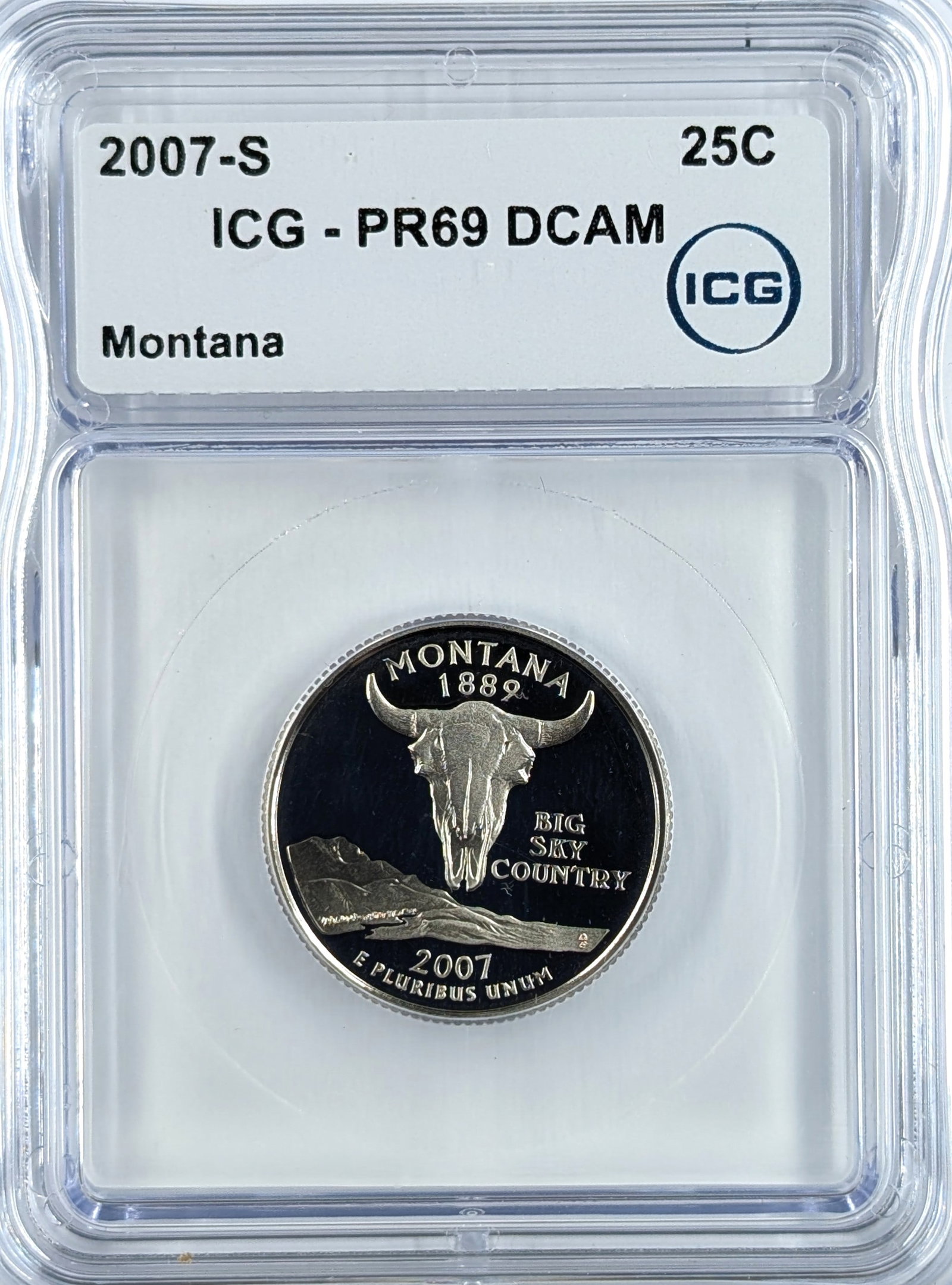 ICG 2007-S PR69 DCAM Montana State Quarter: Coin