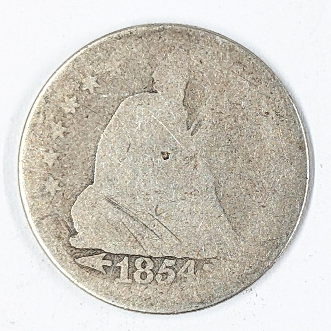 1854 Silver Liberty Seated Quarter w/ Arrows (1 of 2)