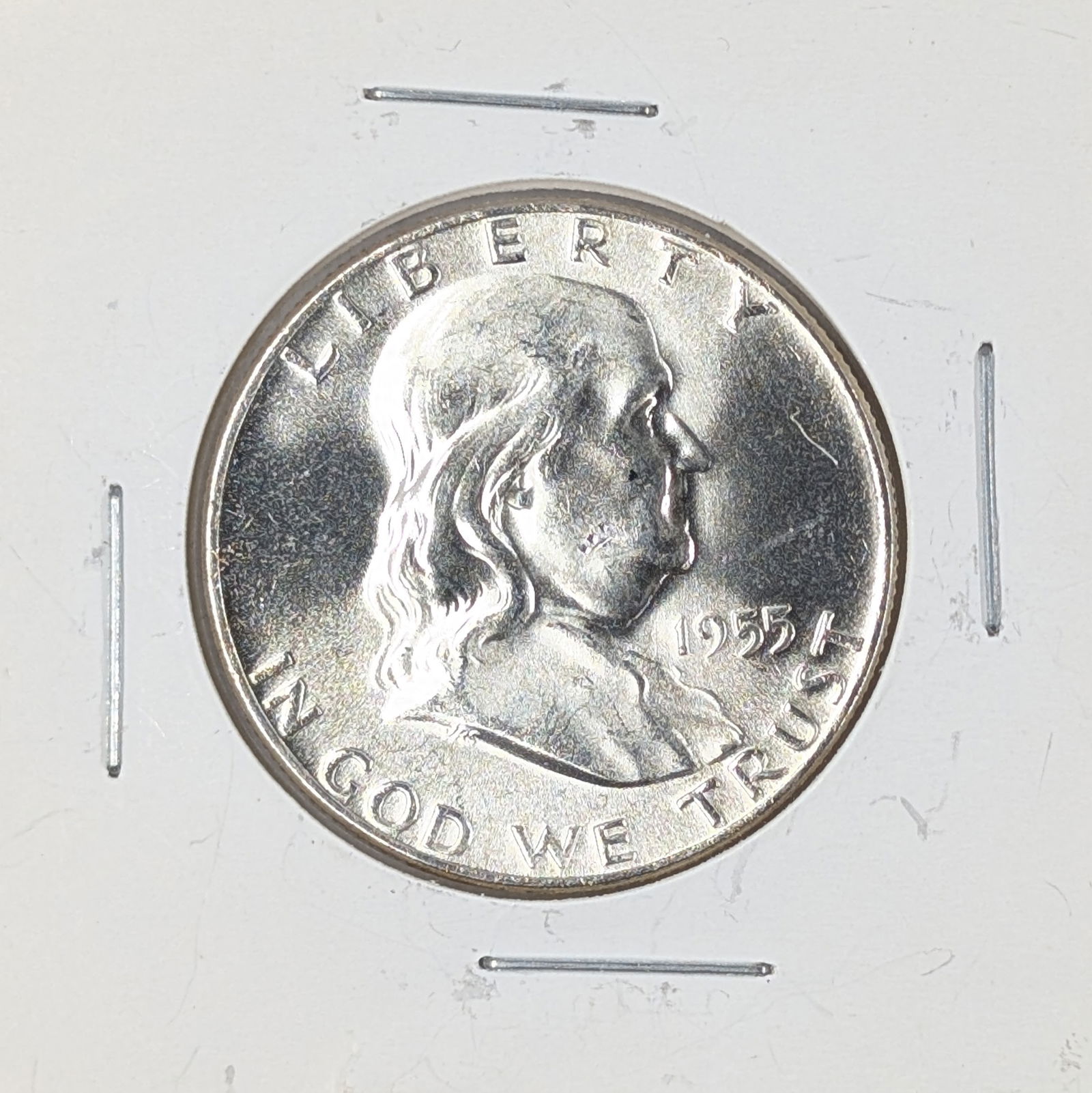 Uncirculated 1955 Silver Franklin Half Dollar - KEY DATE (1 of 2)