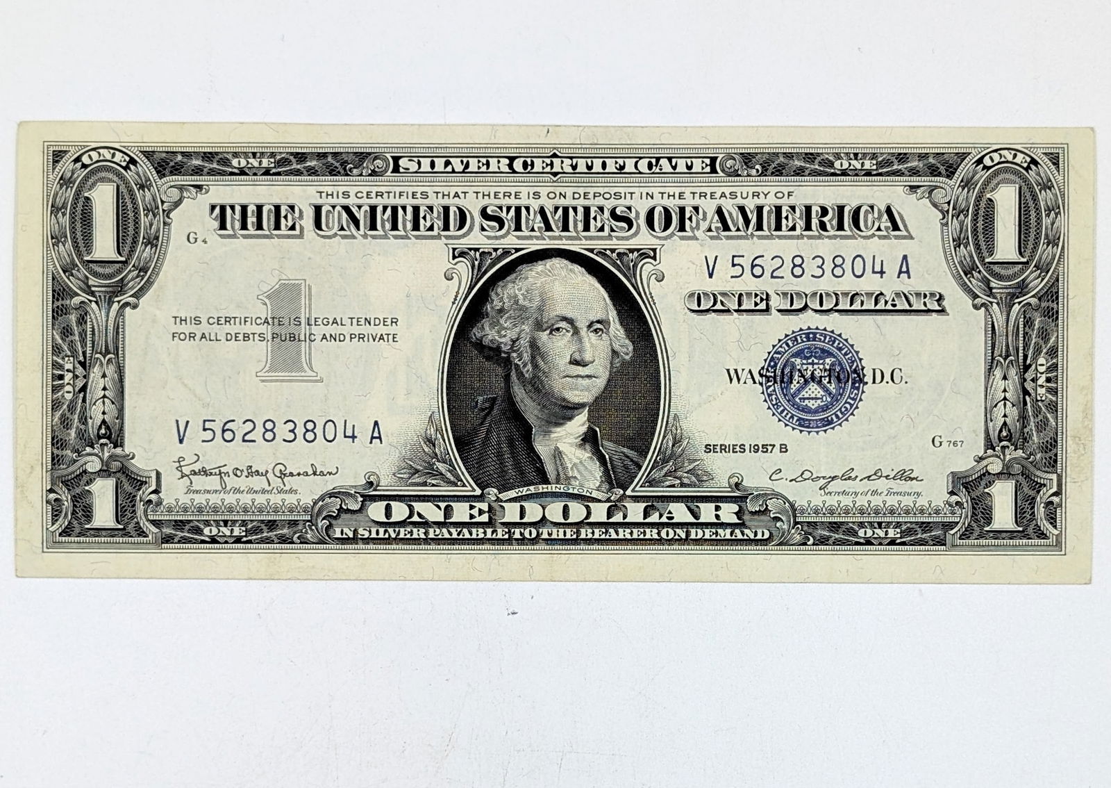 1957 B $1 Note - Silver Certificate- Great Condition (1 of 2)