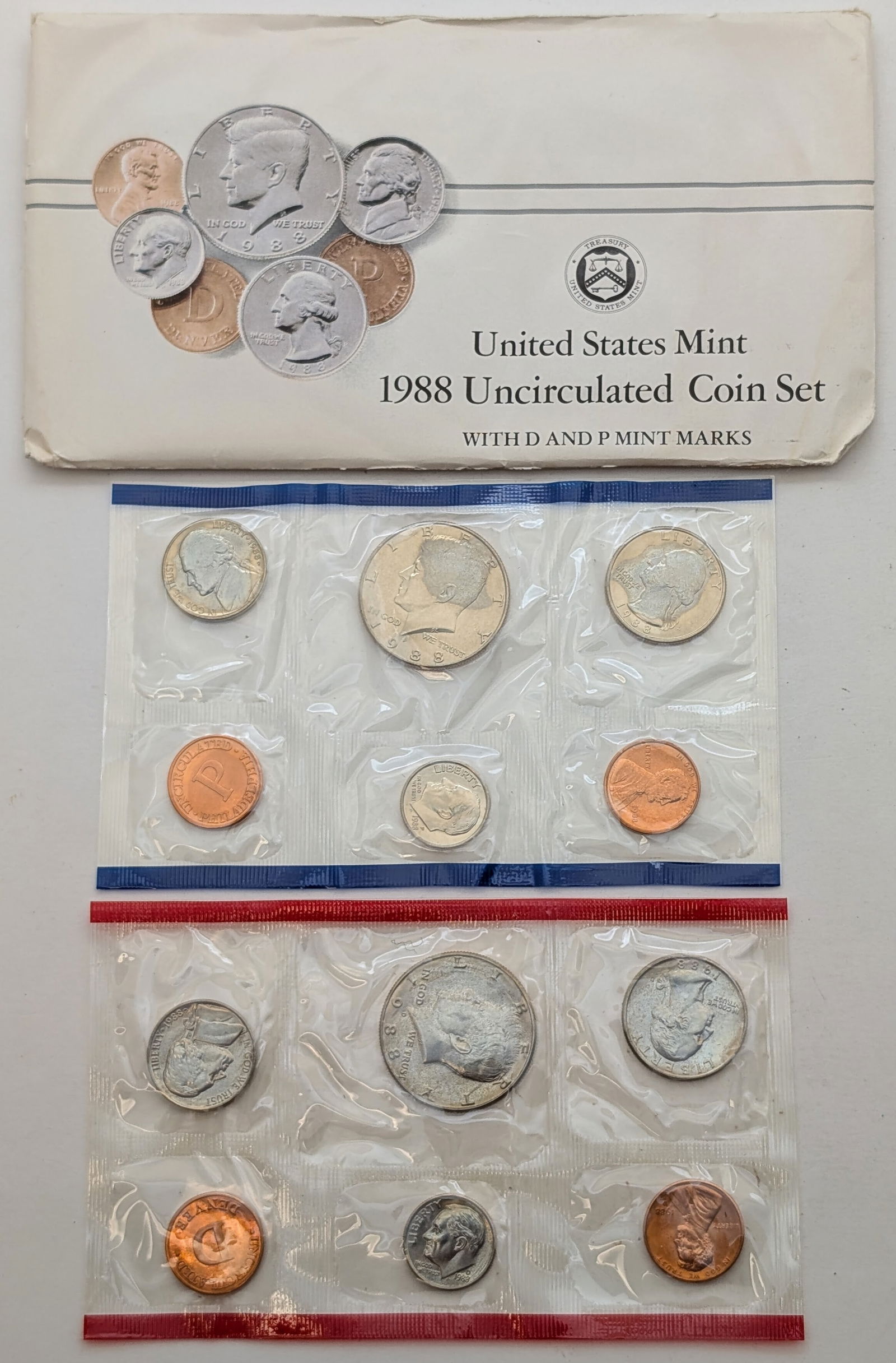 1988 US Mint Uncirulated Coin Set (1 of 2)