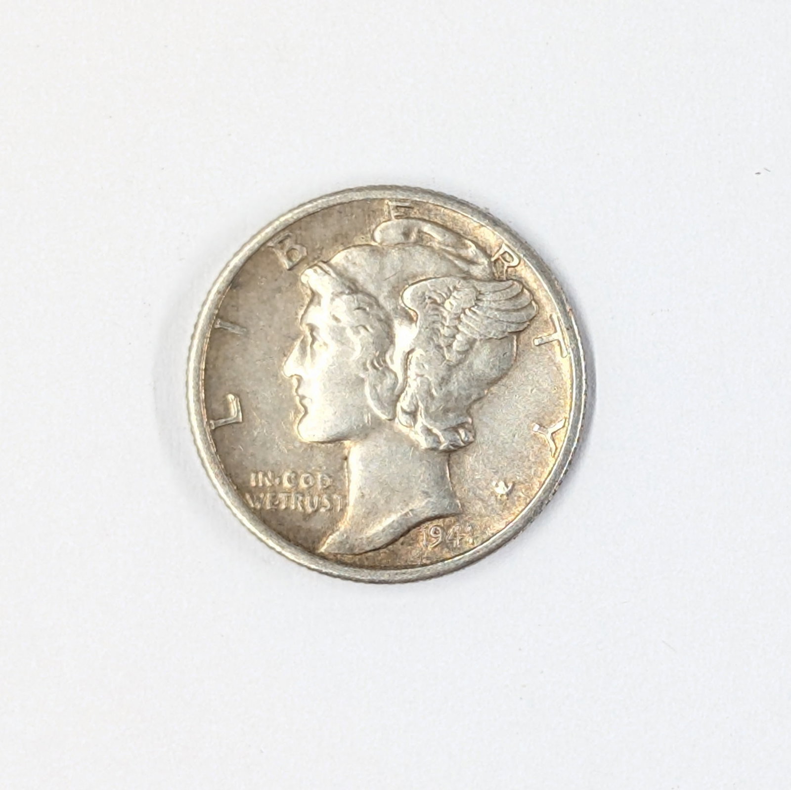 1941-S Silver Mercury Dime - XF/AU Great detail: Silver