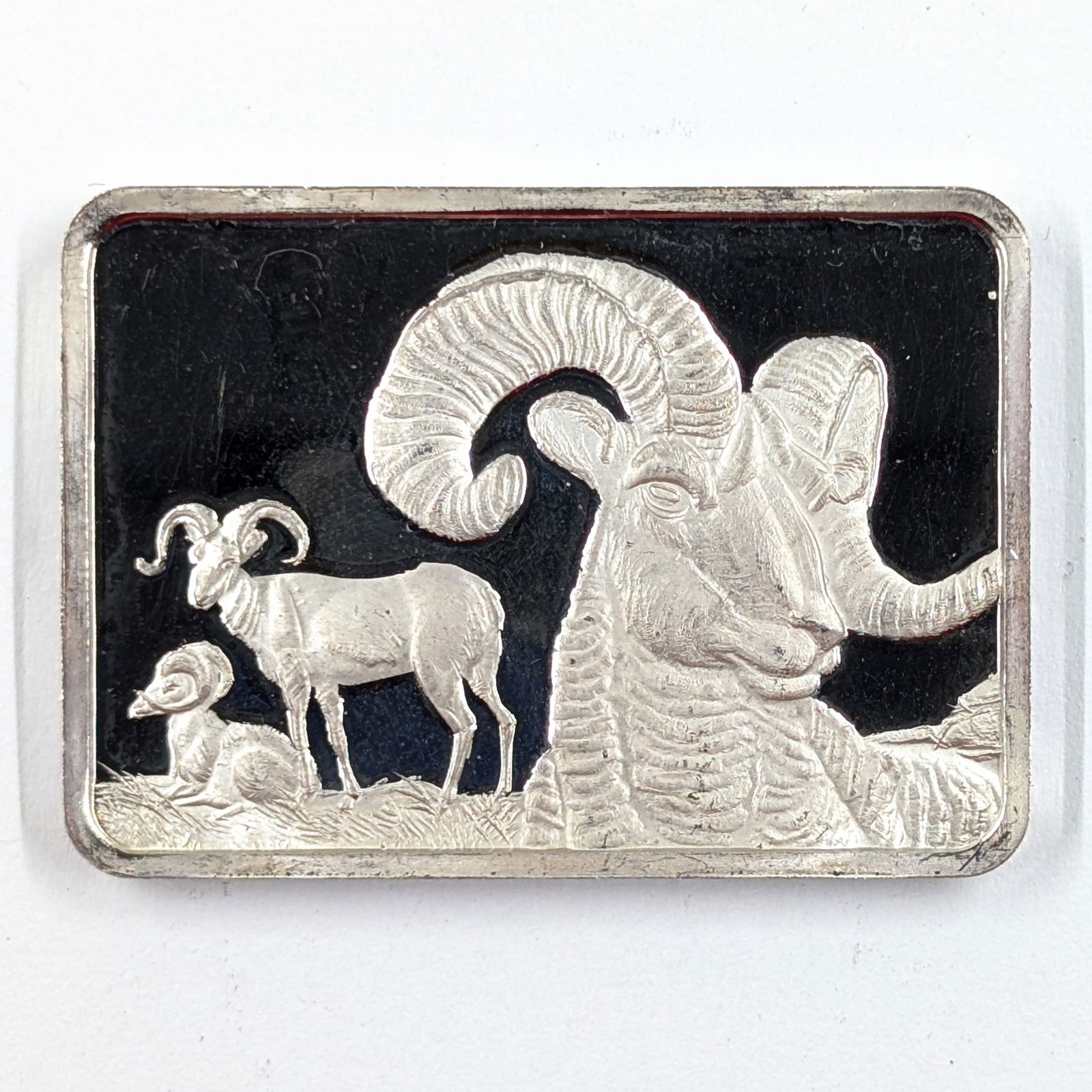 1 Ounce Fine .999 Silver Bar - Rocky Mountain Sheep (1 of 2)