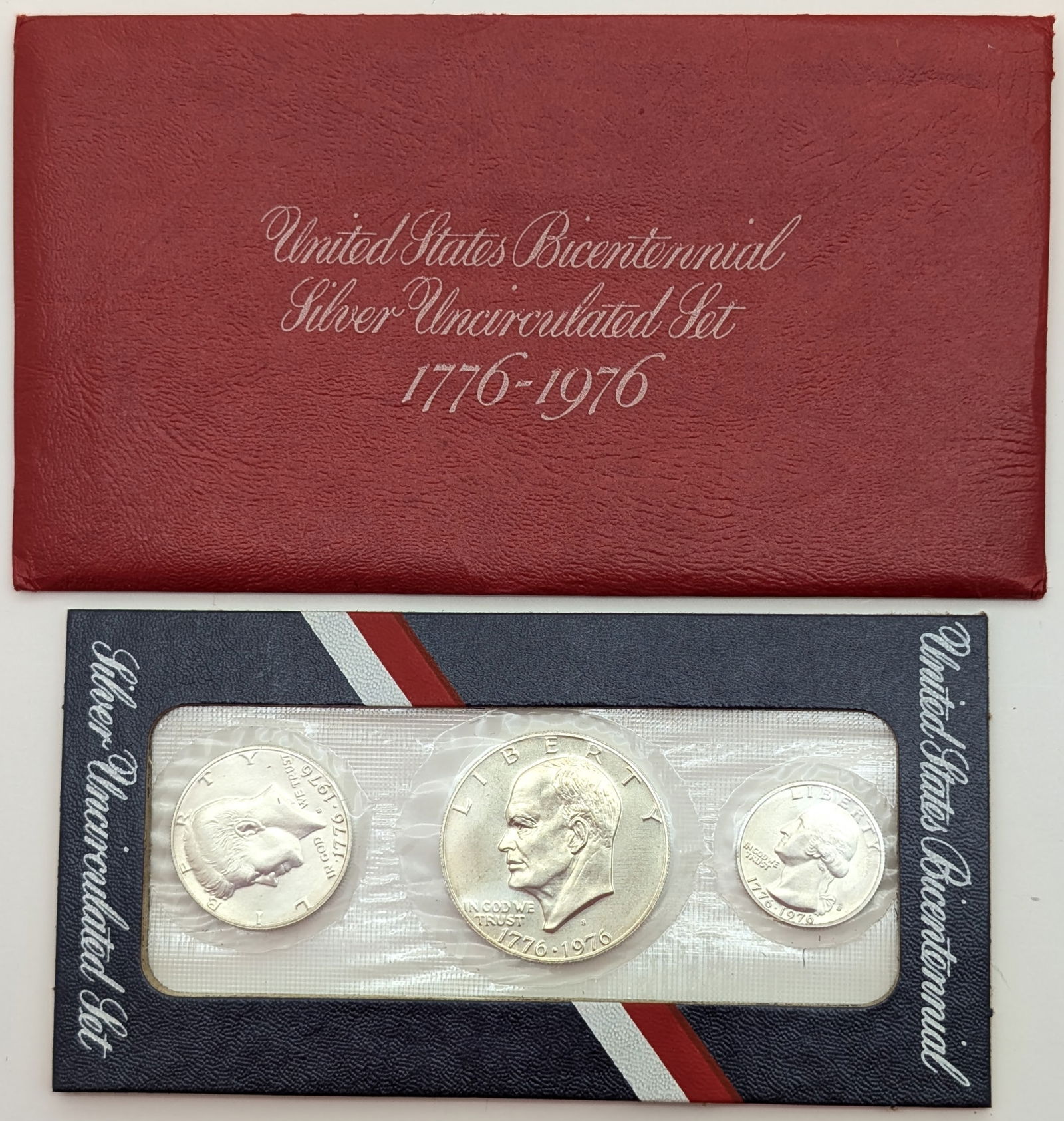 1976 US Mint Bicentennial Silver Uncirculated 3-Coin Set (1 of 2)