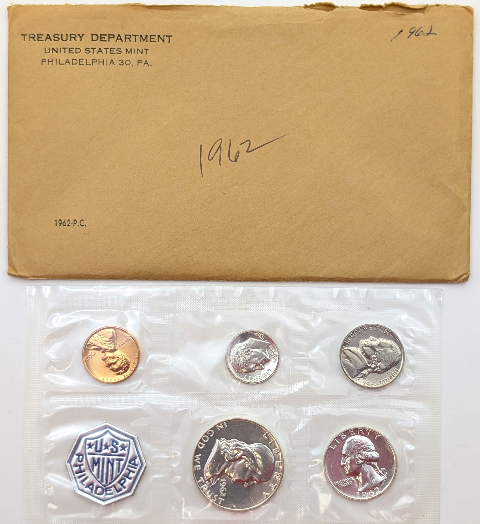 1962 Silver US Mint Proof Set w/ Silver Half, Quarter & Dime (1 of 2)