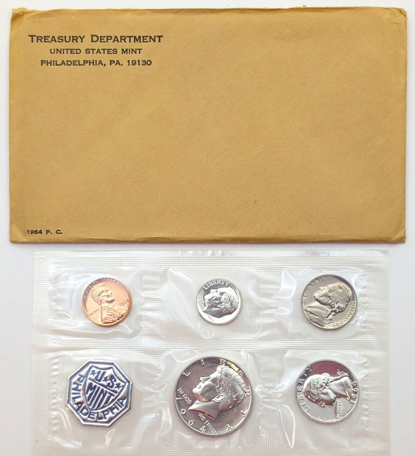 1964 Silver US Mint Proof Set w/ Silver Half, Quarter & Dime (1 of 2)