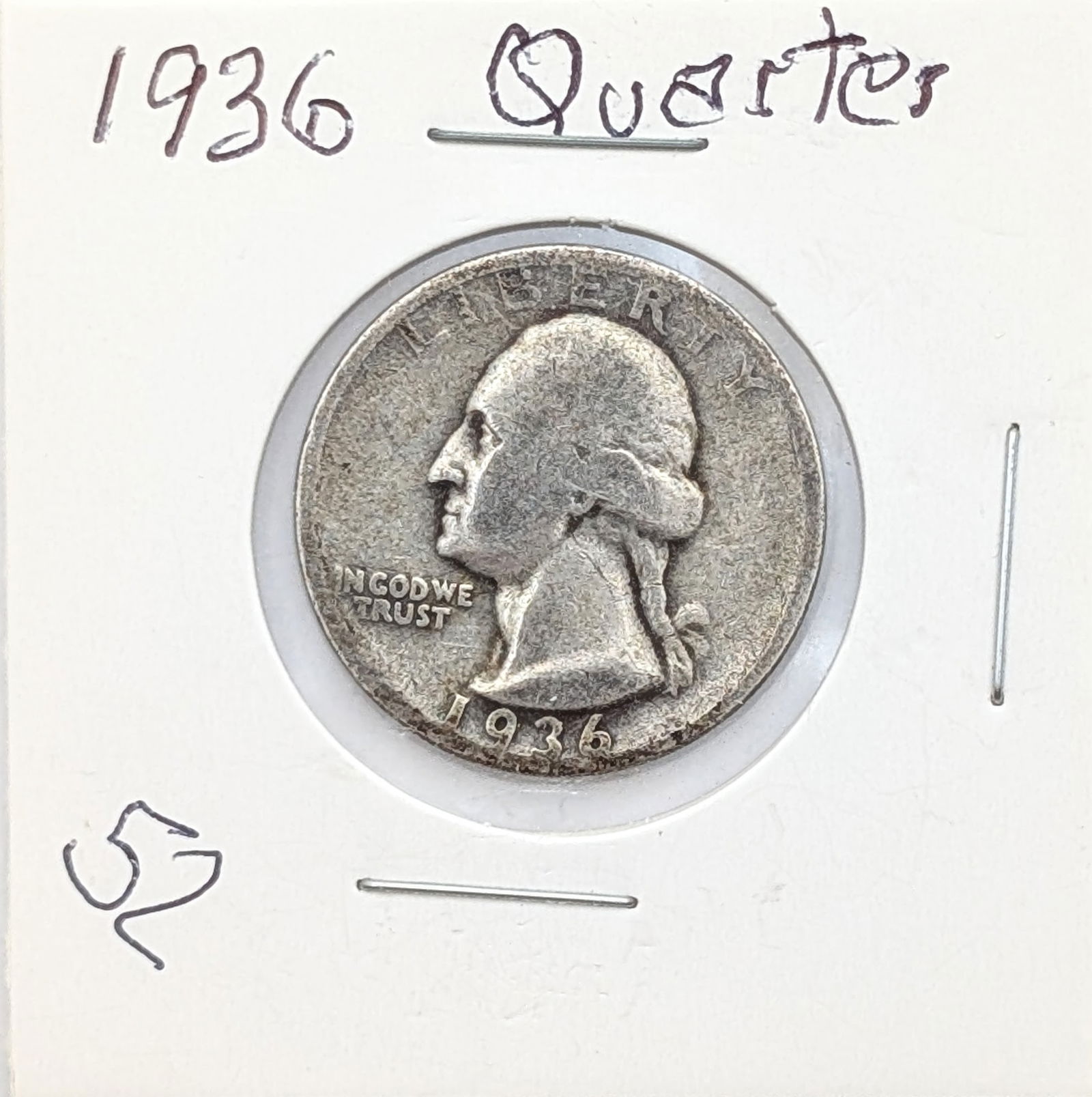 1936 Silver Washington Quarter (1 of 2)