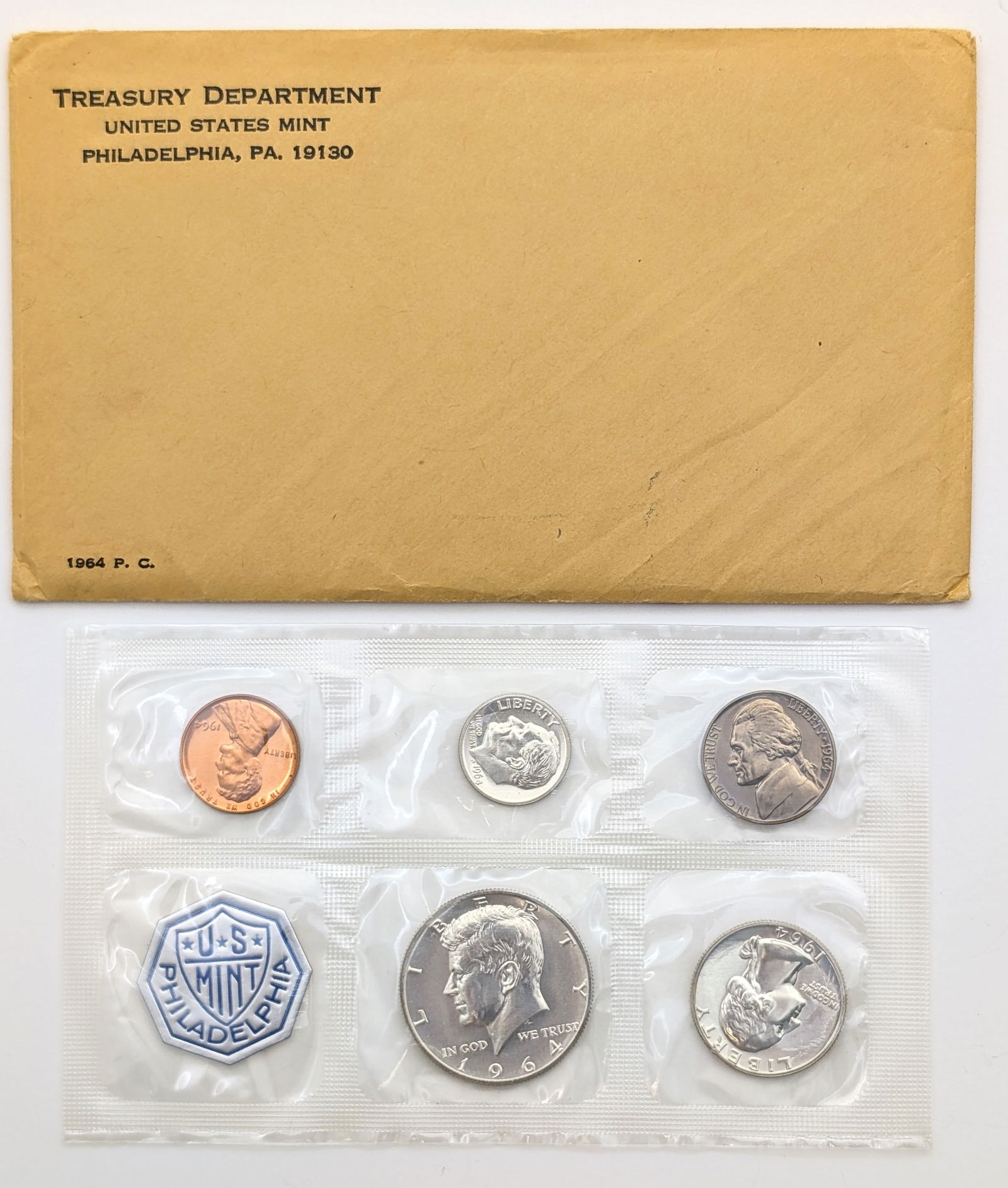 1964 Silver US Mint Proof Set w/ Silver Half, Quarter, & Dime (1 of 2)