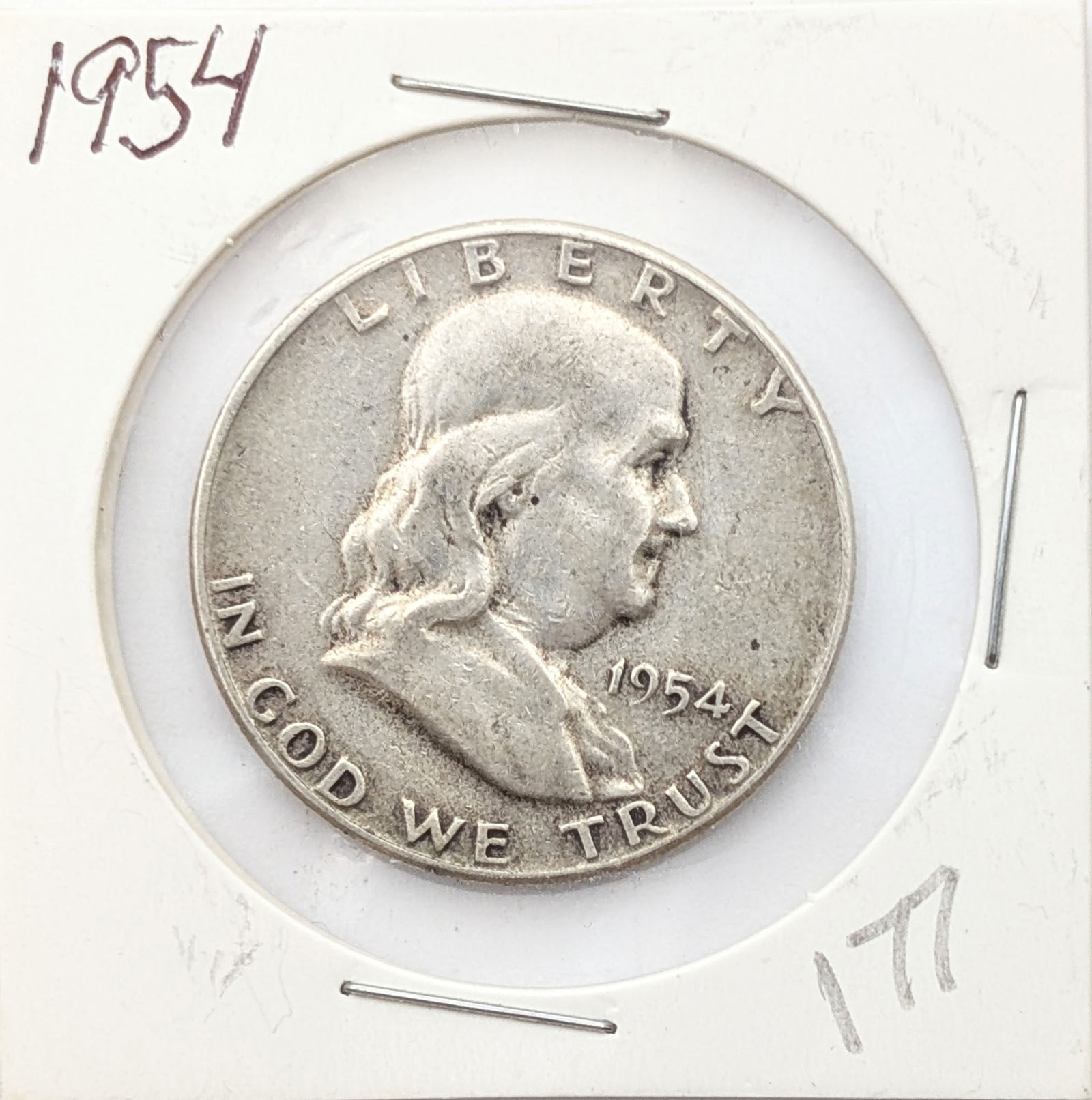 1954 Silver Franklin Half Dollar (1 of 2)