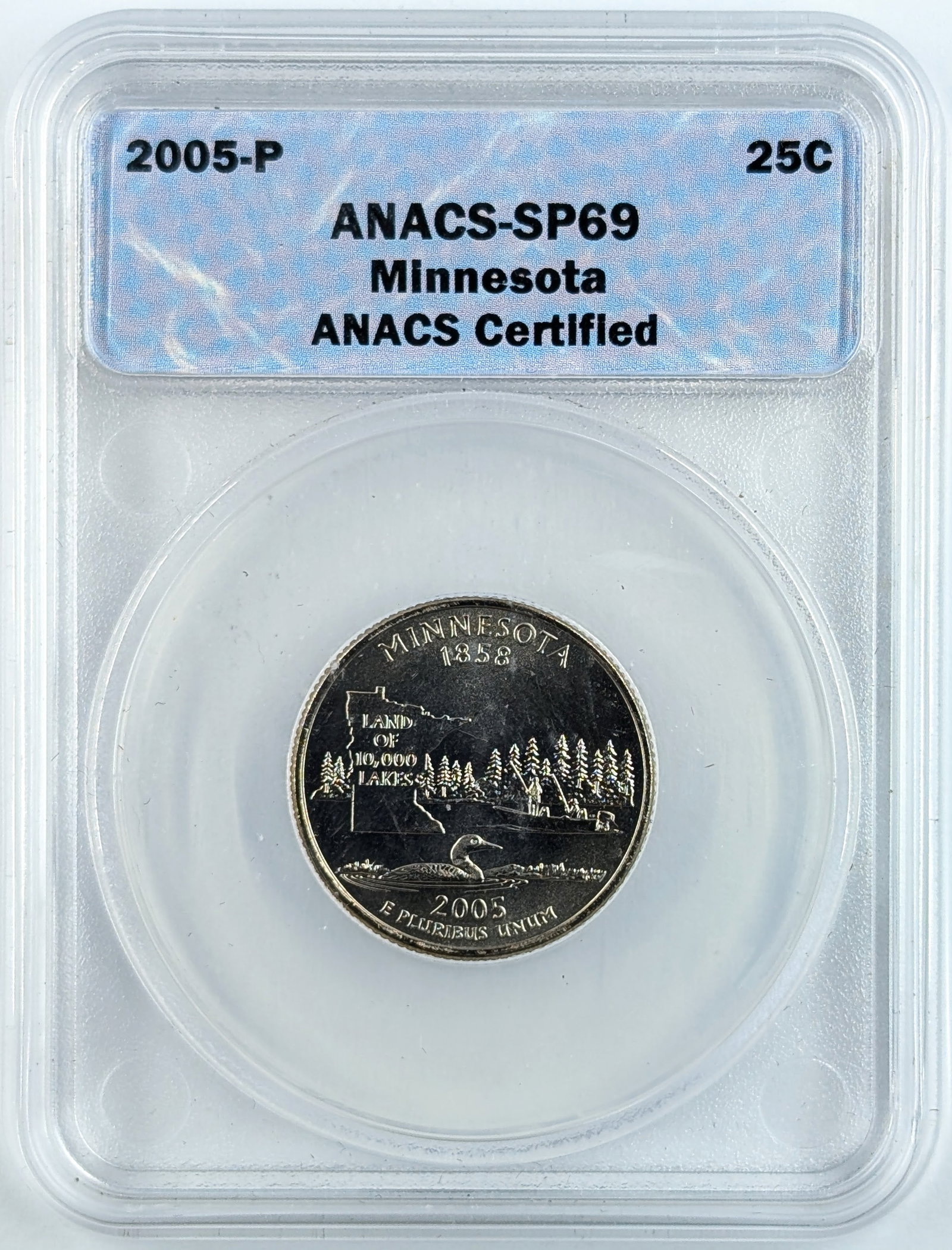 ANACS 2005-P SP69 Minnesota State Quarter: _