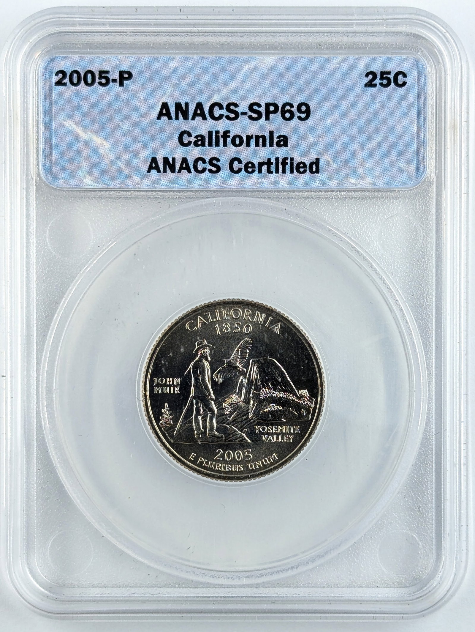 ANACS 2005-P SP69 California State Quarter: _