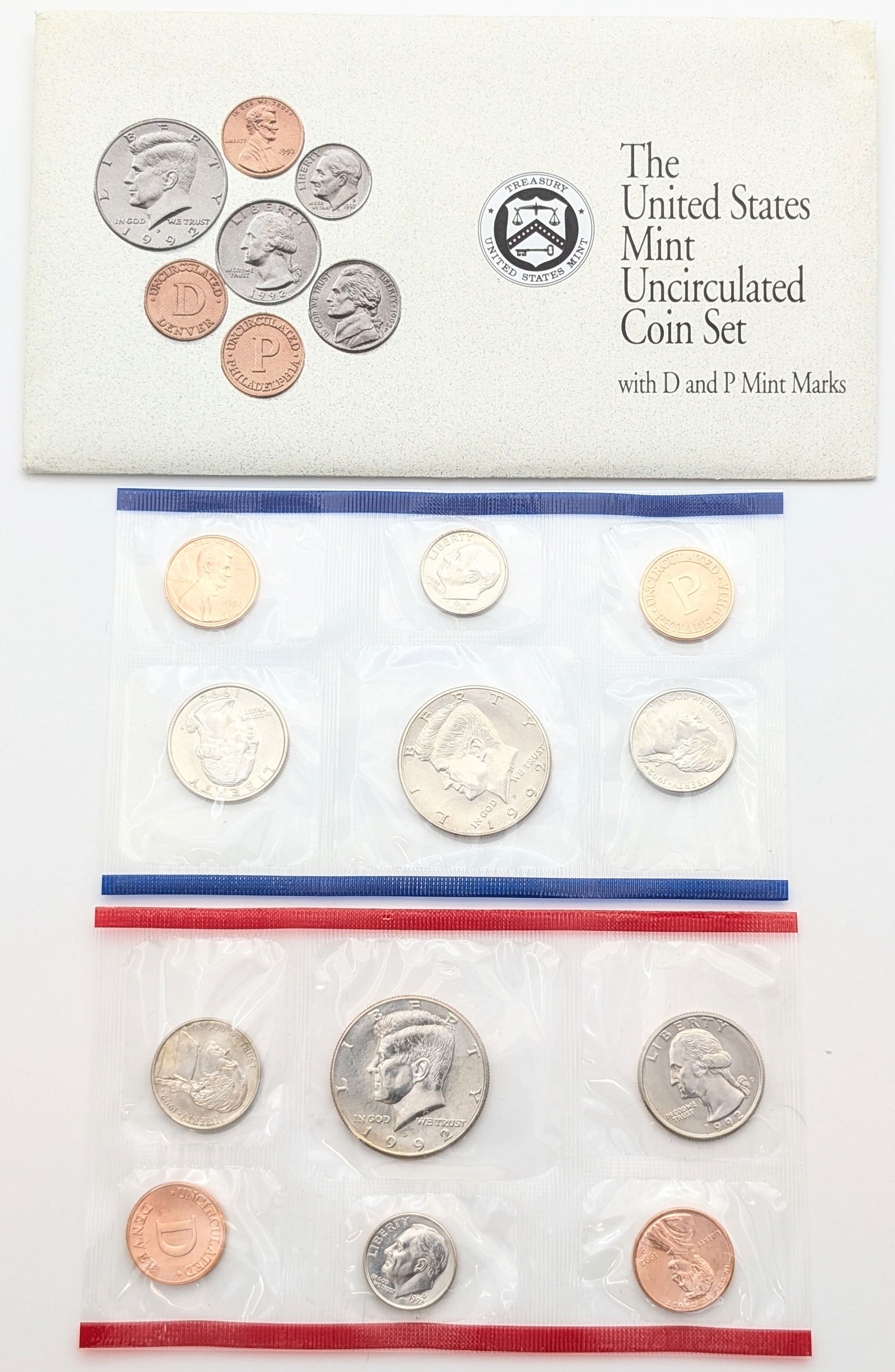 1992 US Mint Uncirculated Coin Set (1 of 2)