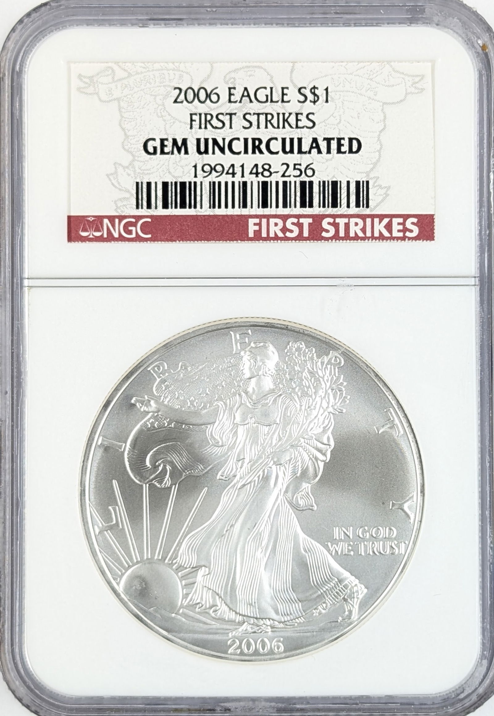 NGC 2006 GEM UNC American Silver Eagle Dollar - First Strike (1 of 2)