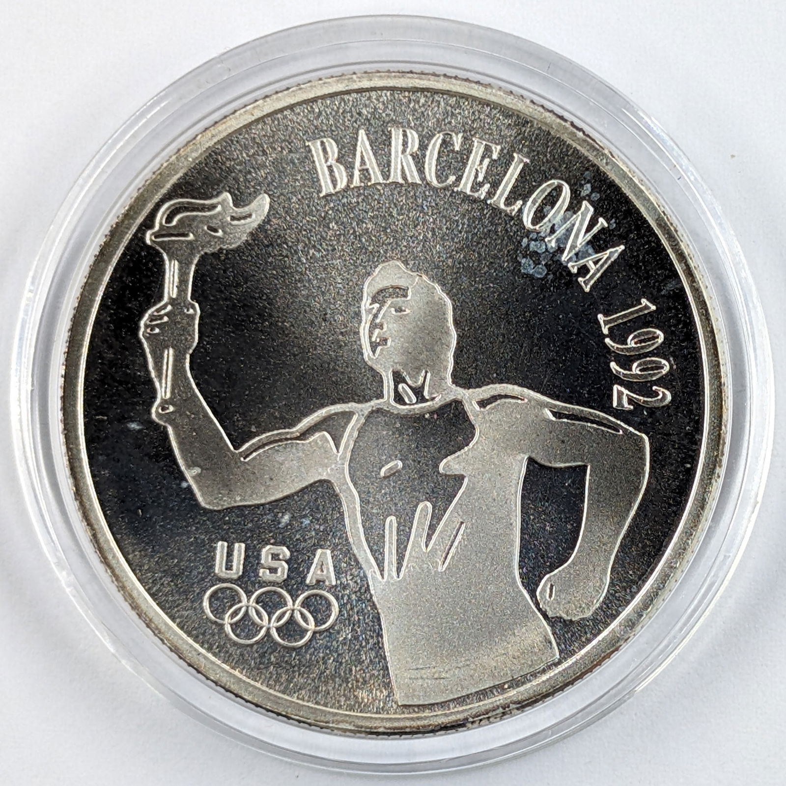 1 Ounce Fine .999 Silver Round - 1992 Barcelona Olympics (1 of 2)
