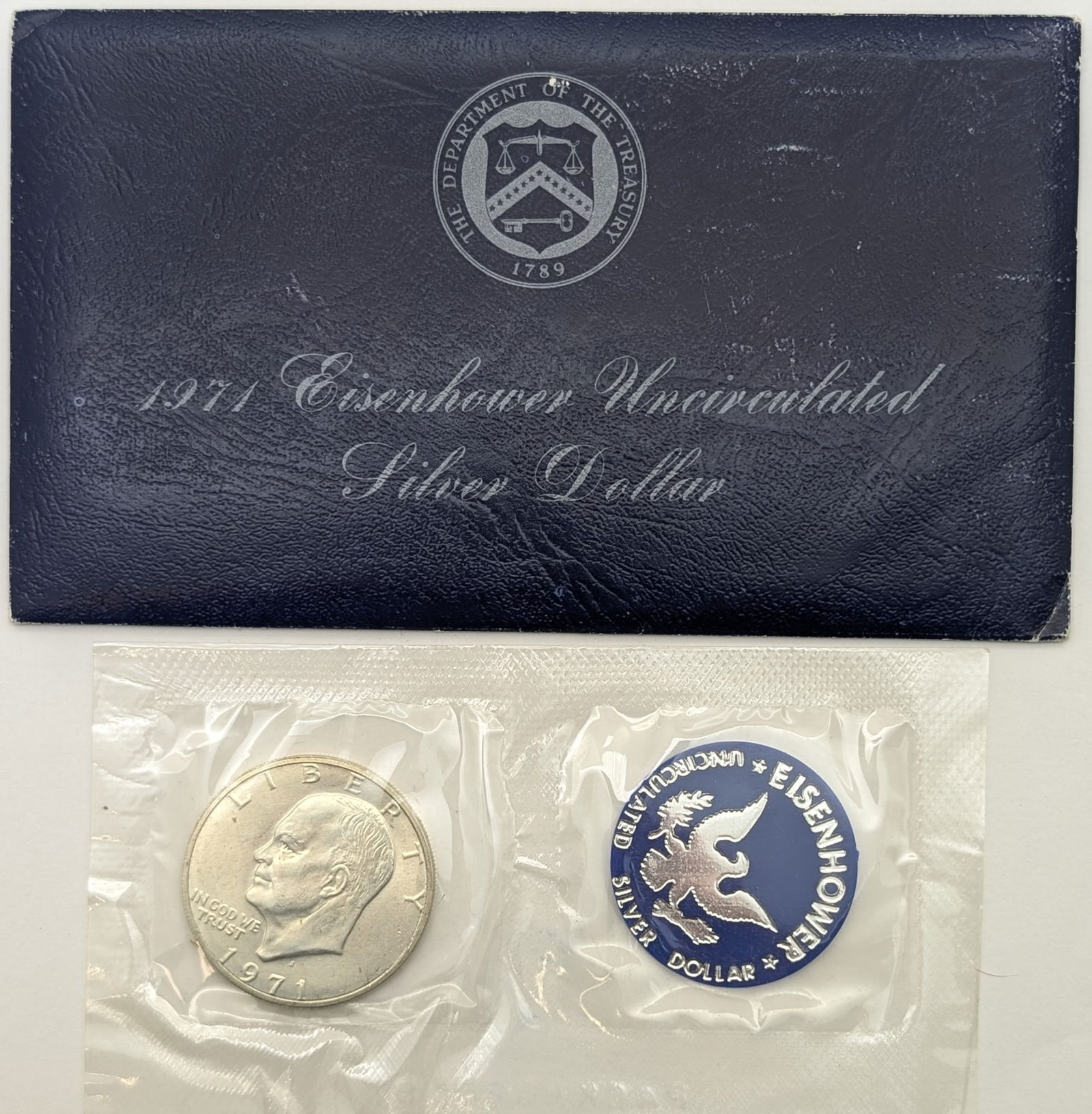 1971 Eisenhower " Ike" Uncirculated Silver Dollar (1 of 2)