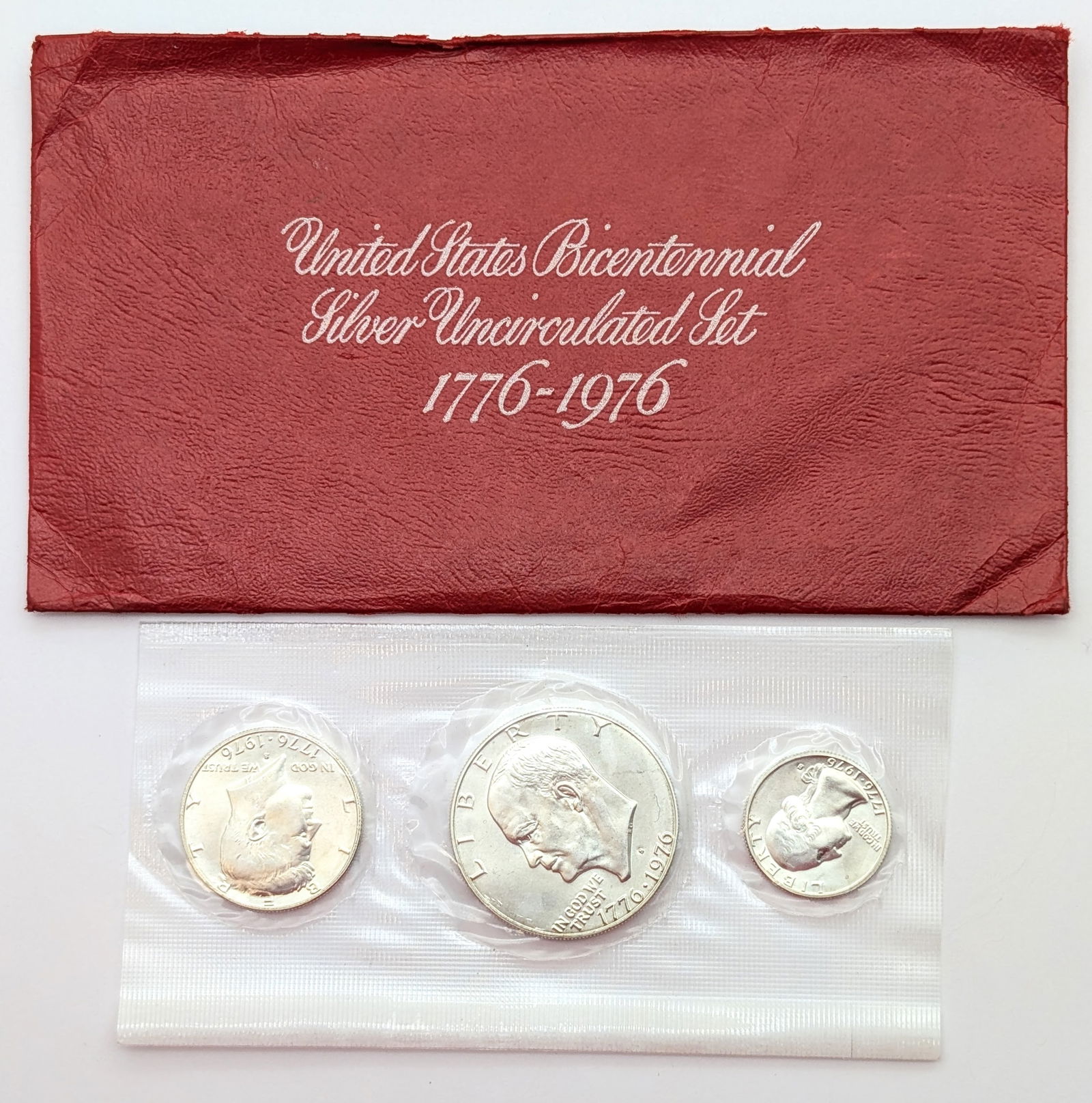 1976 US Mint Bicentennial Silver Uncirculated 3-Coin Set (1 of 2)
