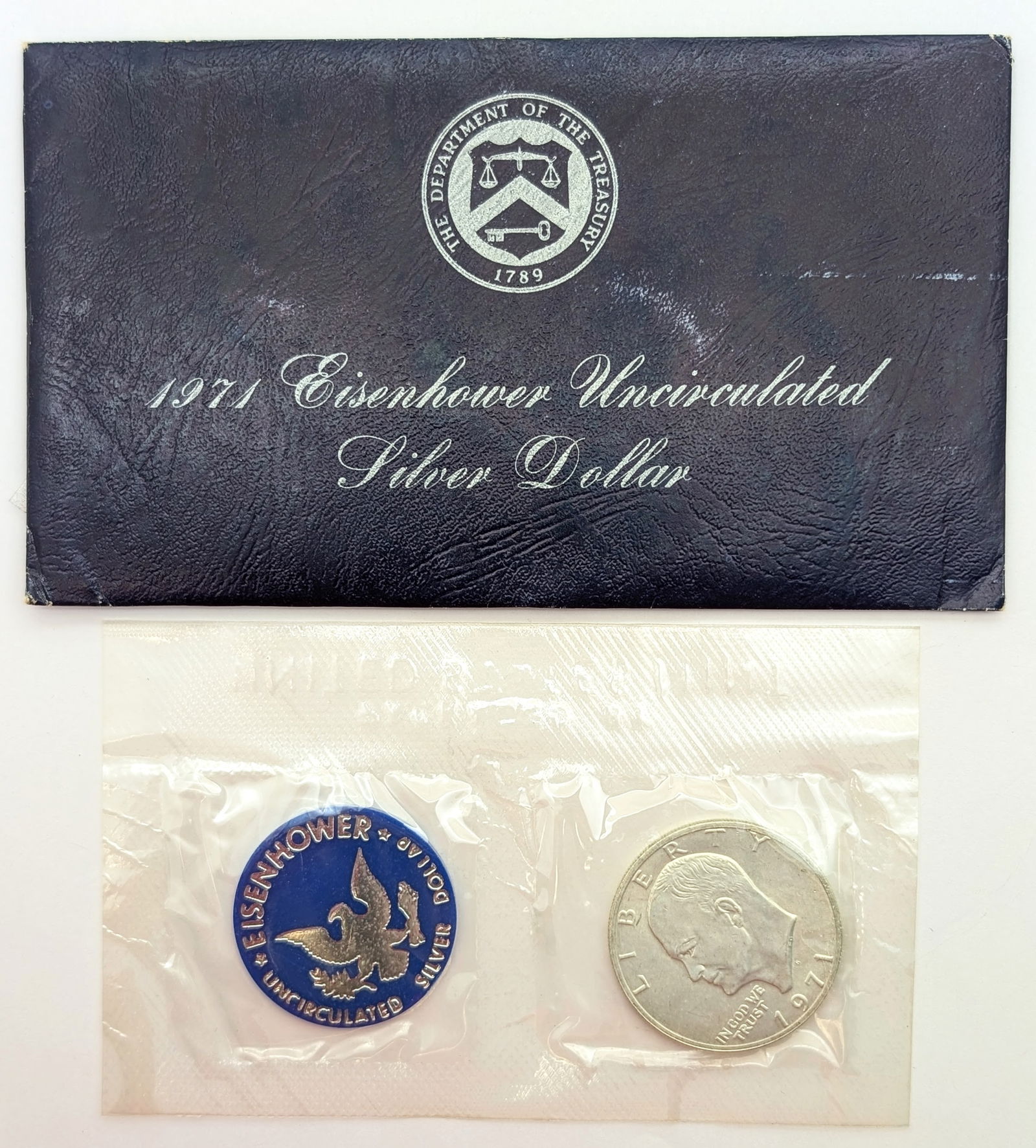 1971 Eisenhower " Ike" Uncirculated Silver Dollar (1 of 2)