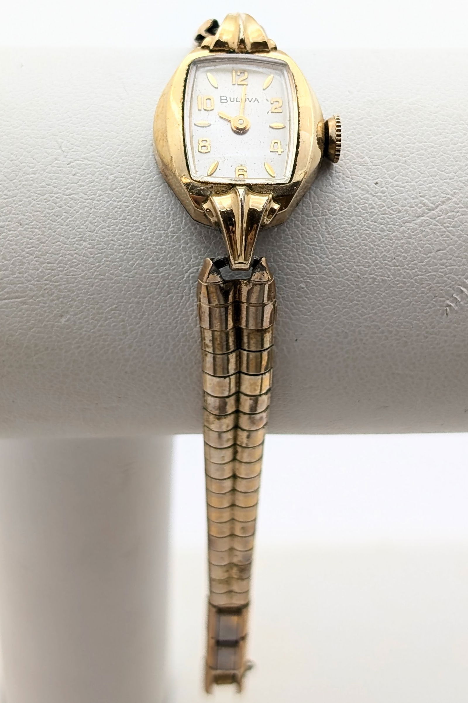 Vintage 10K Gold plated Bezel Bulova N3 Ladies Mechanical Watch - Parts/Repair: Jewelry