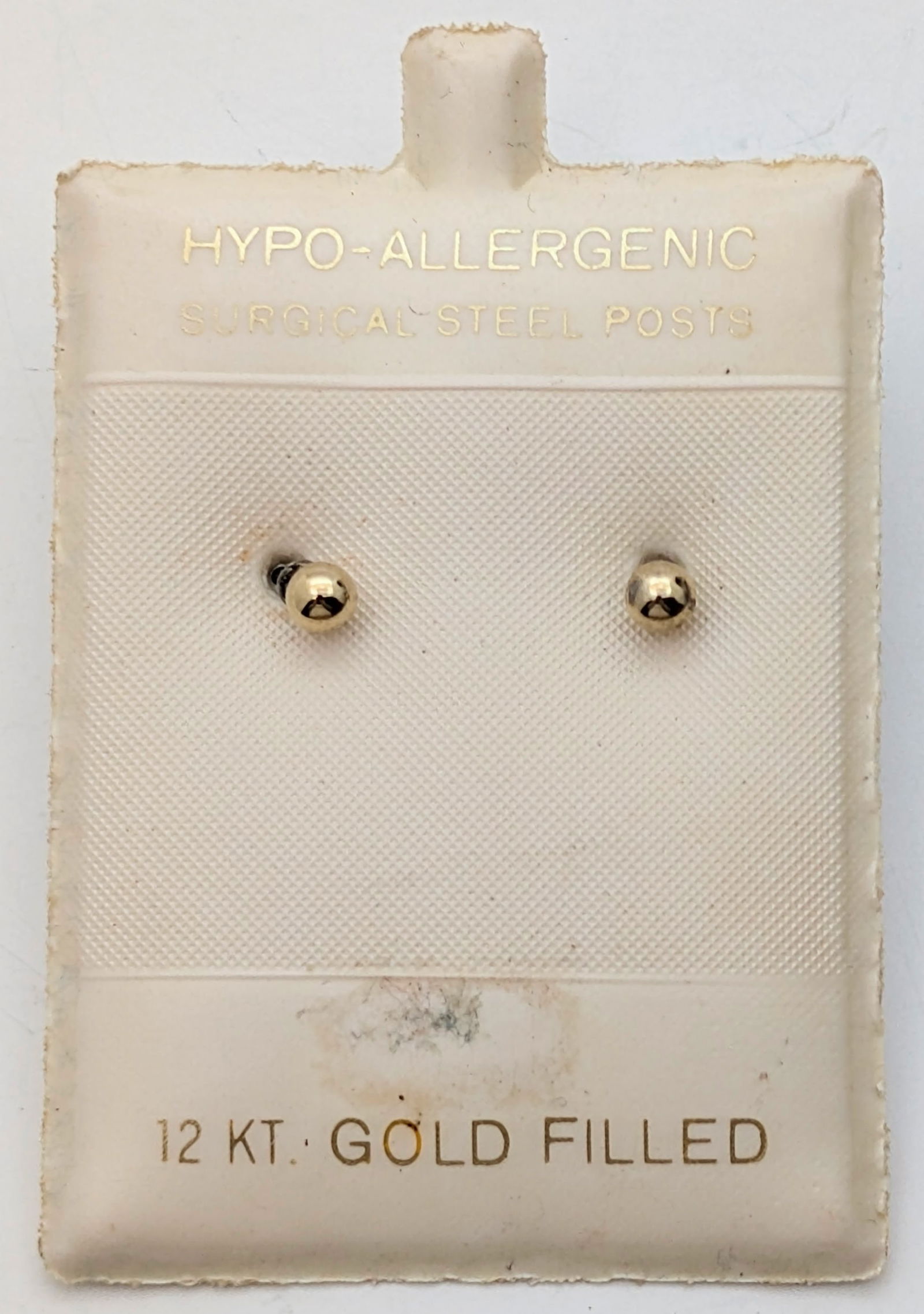 12kt Gold Filled Ball Stud Earrings: Jewelry