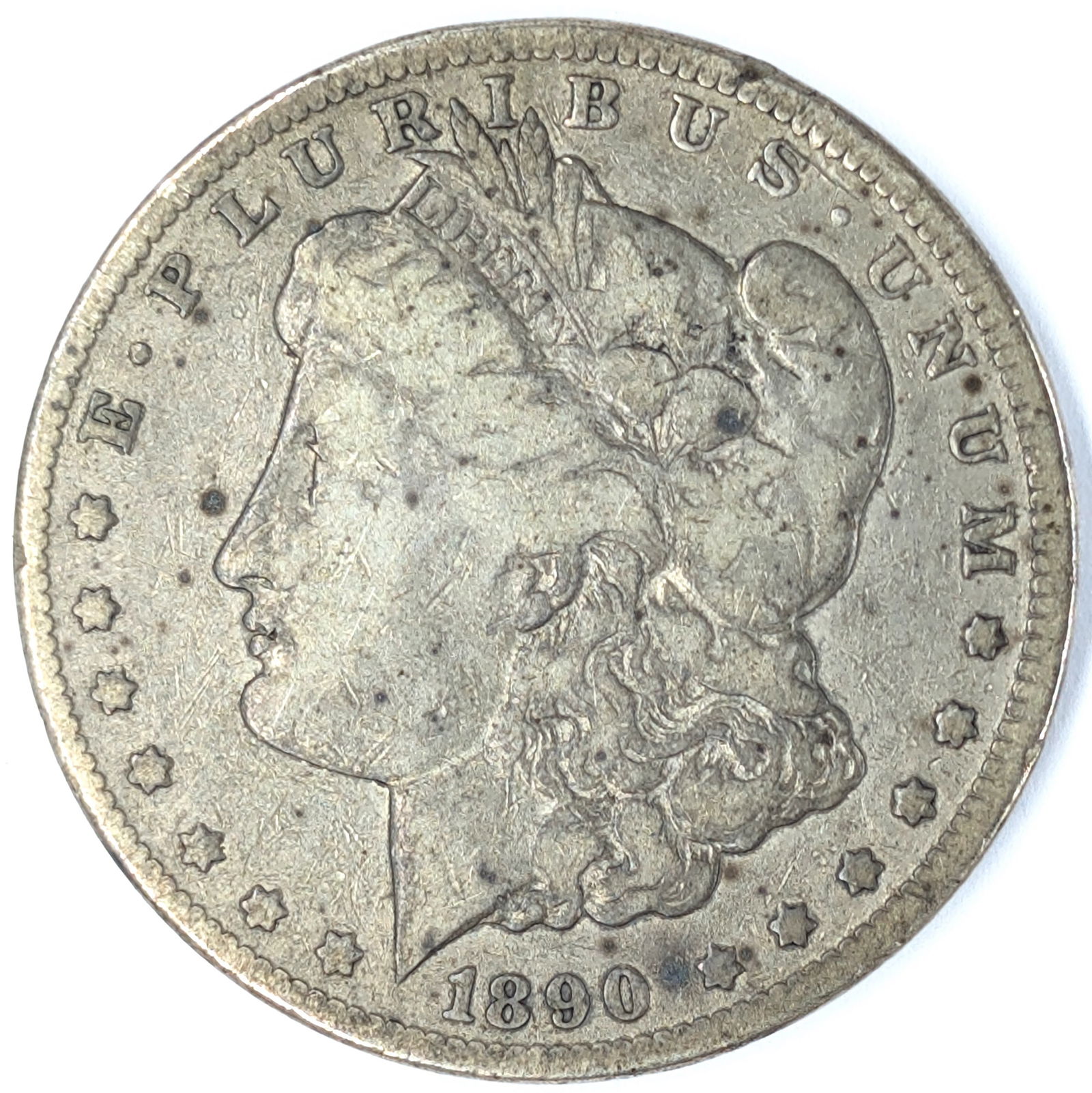FEATURE 1890-CC Morgan Silver Dollar - Carson City Mint (1 of 2)