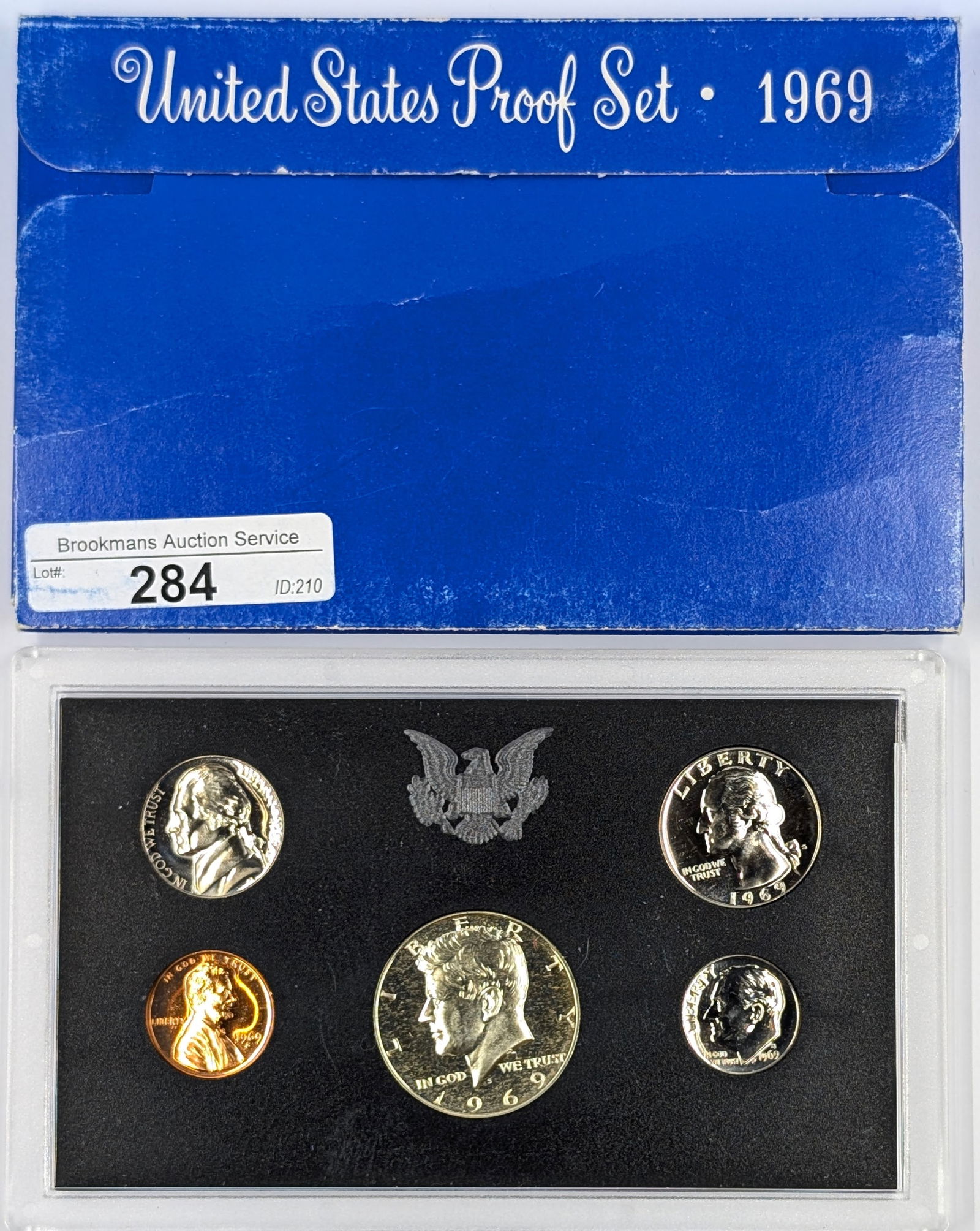 1969 US Mint Proof Set w/ Silver JFK Half (1 of 2)