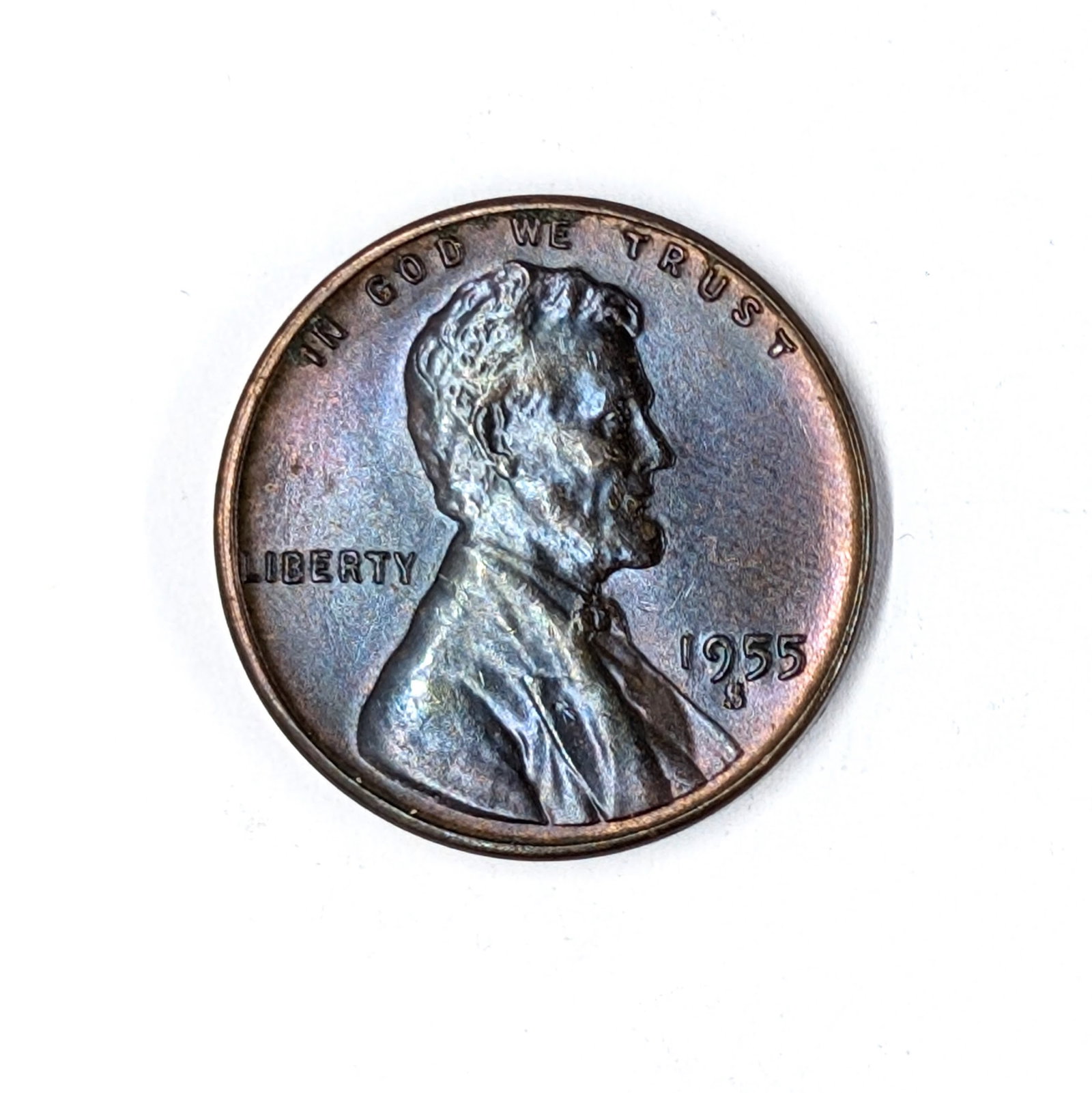 1955-S Wheat Cent - Beautifully Toned: XF++ Incredible coin!