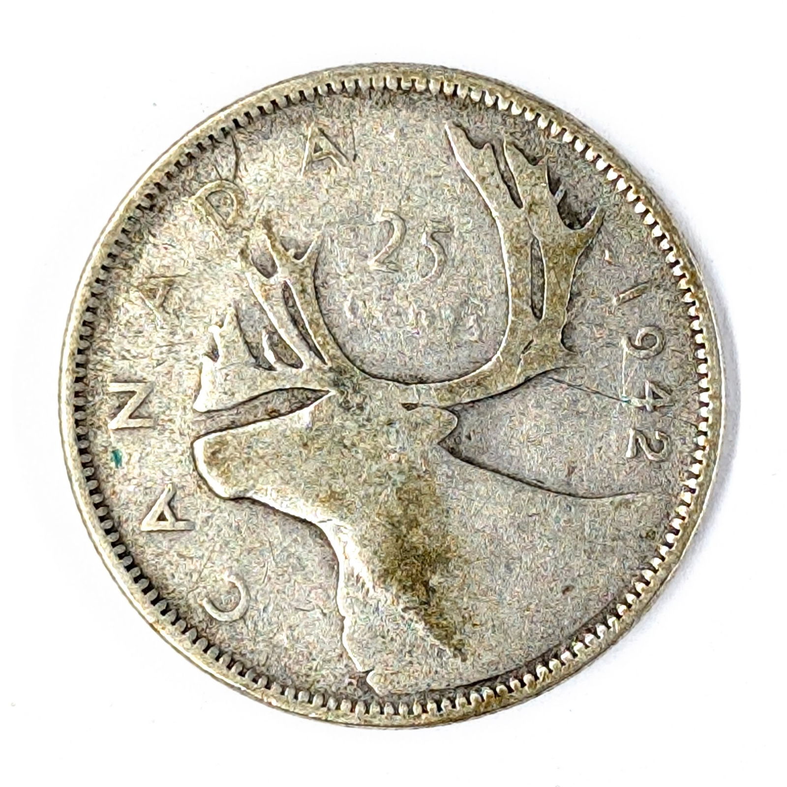1942 Silver Canada 25 Cents (1 of 2)