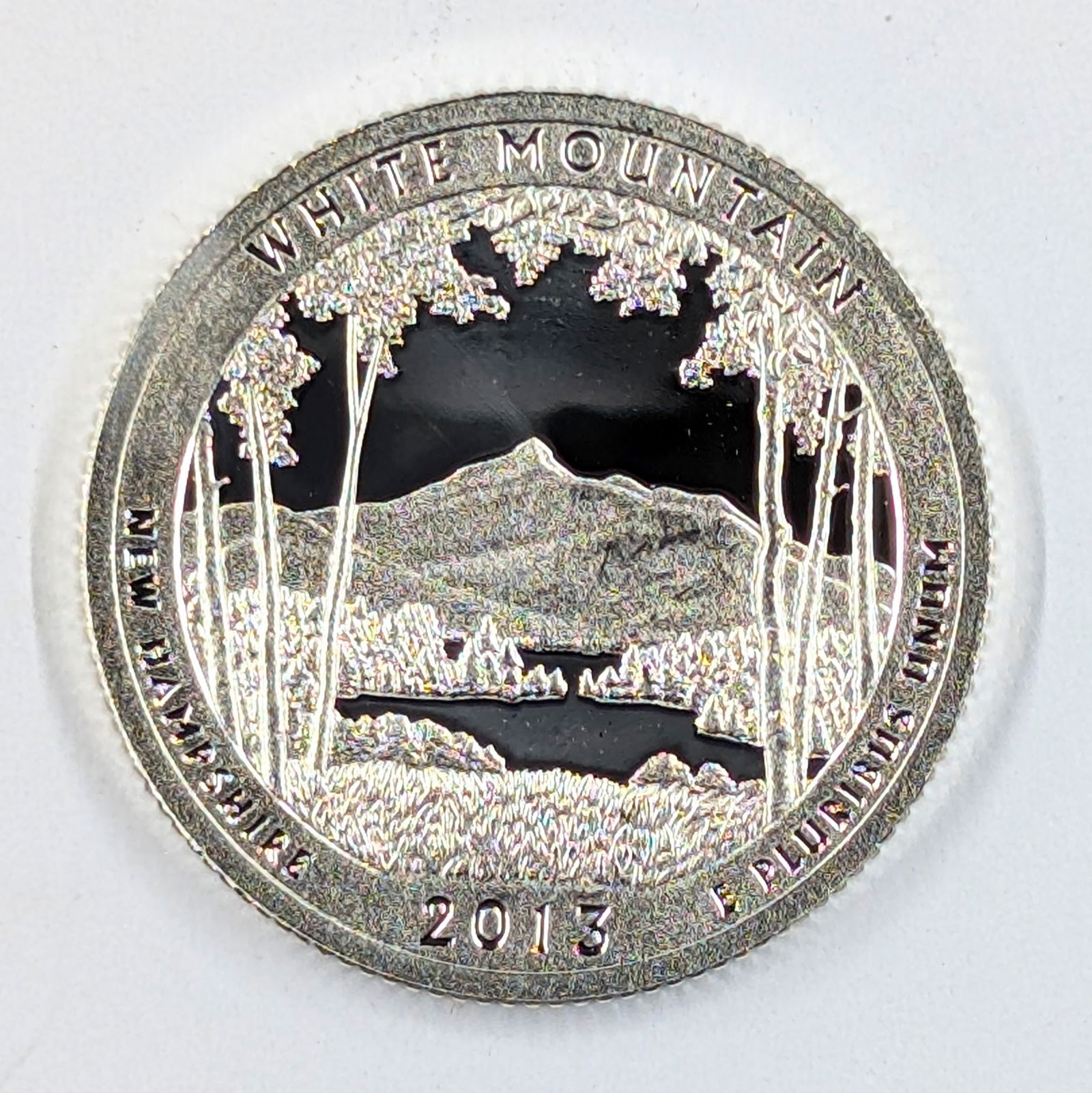 2013-S Silver White Mountain America the Beautiful Quarter - Proof: Silver