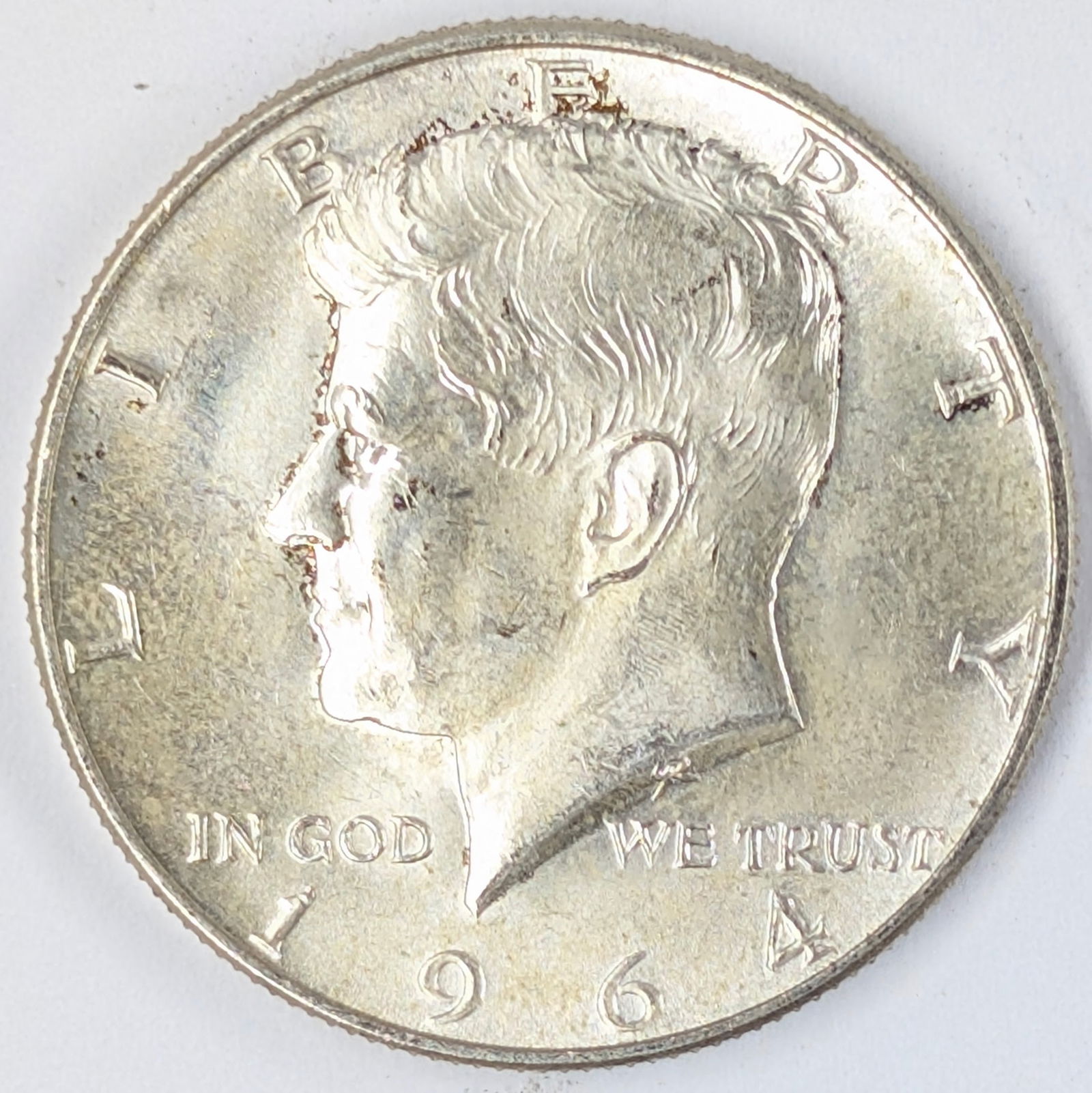 1964 Silver John F Kennedy Half Dollar: Silver