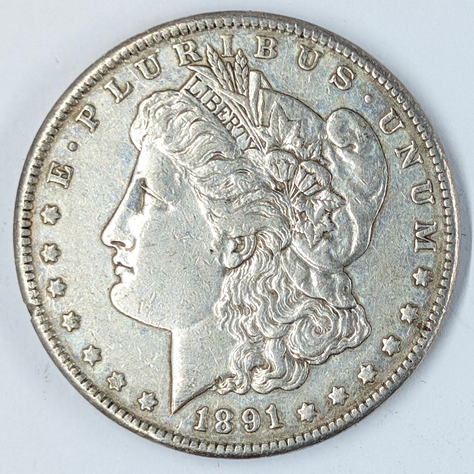 1891-S Morgan Silver Dollar-Toned: _