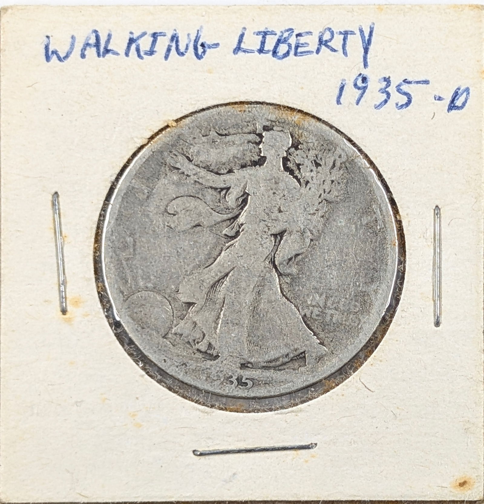 1935-D Silver Walking Liberty Half Dollar: _