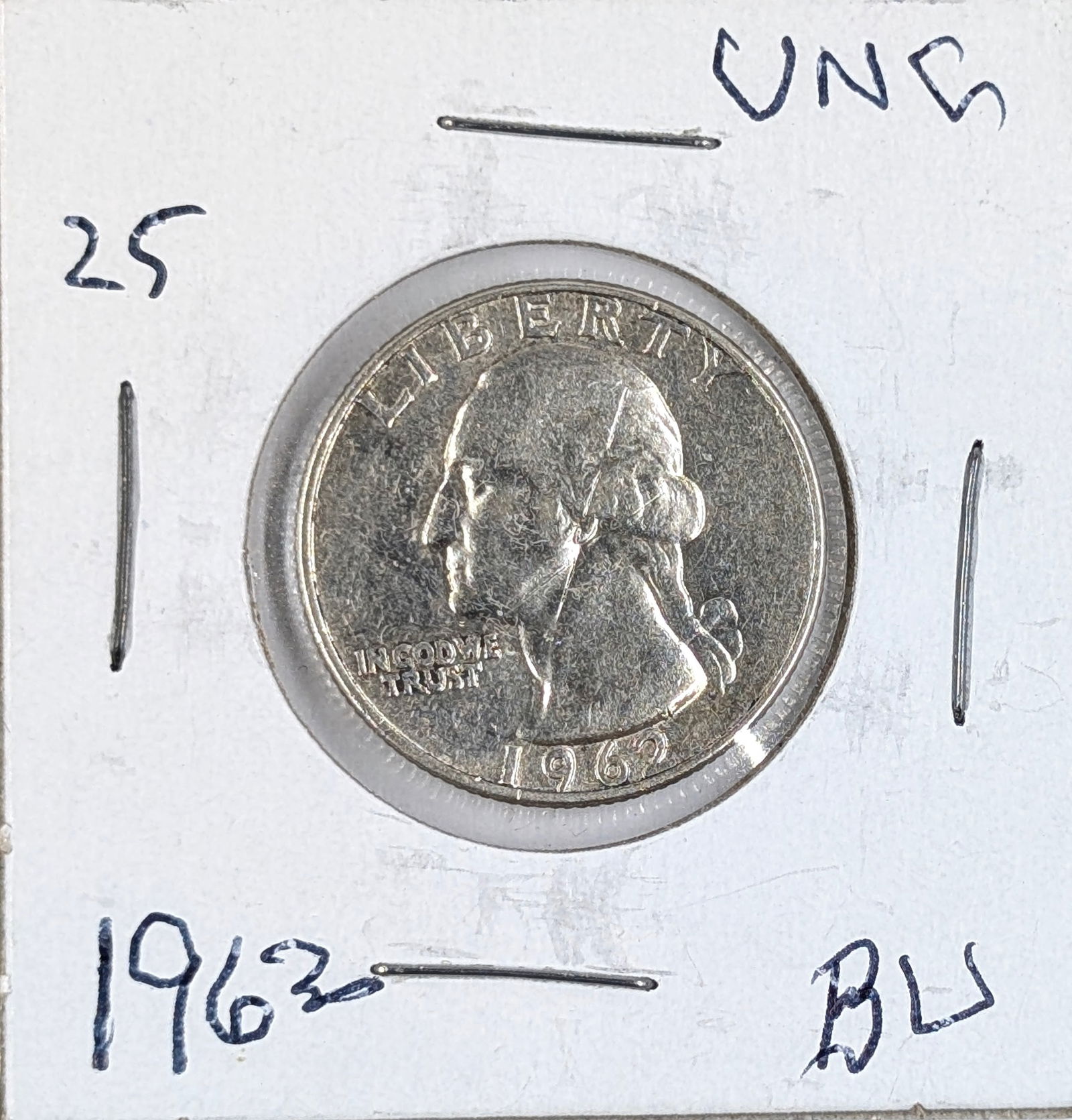 1962 Silver WAshington Quarter (1 of 2)