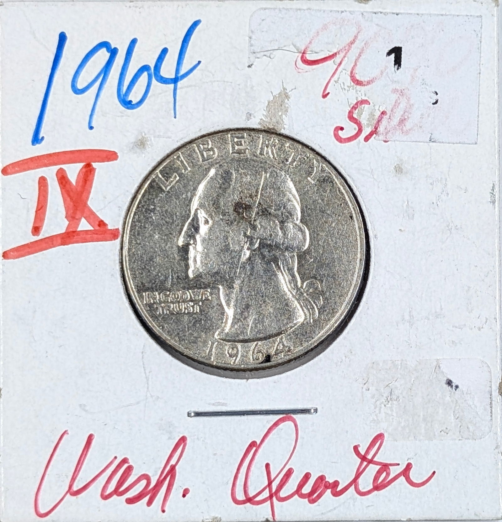1964 Silver Washington Quarter (1 of 2)
