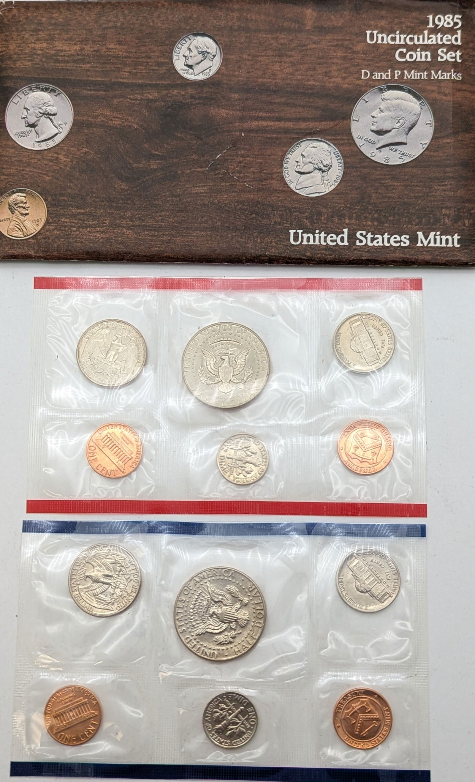 1985 US Mint Set Uncirculated P & D Coin Set (1 of 2)