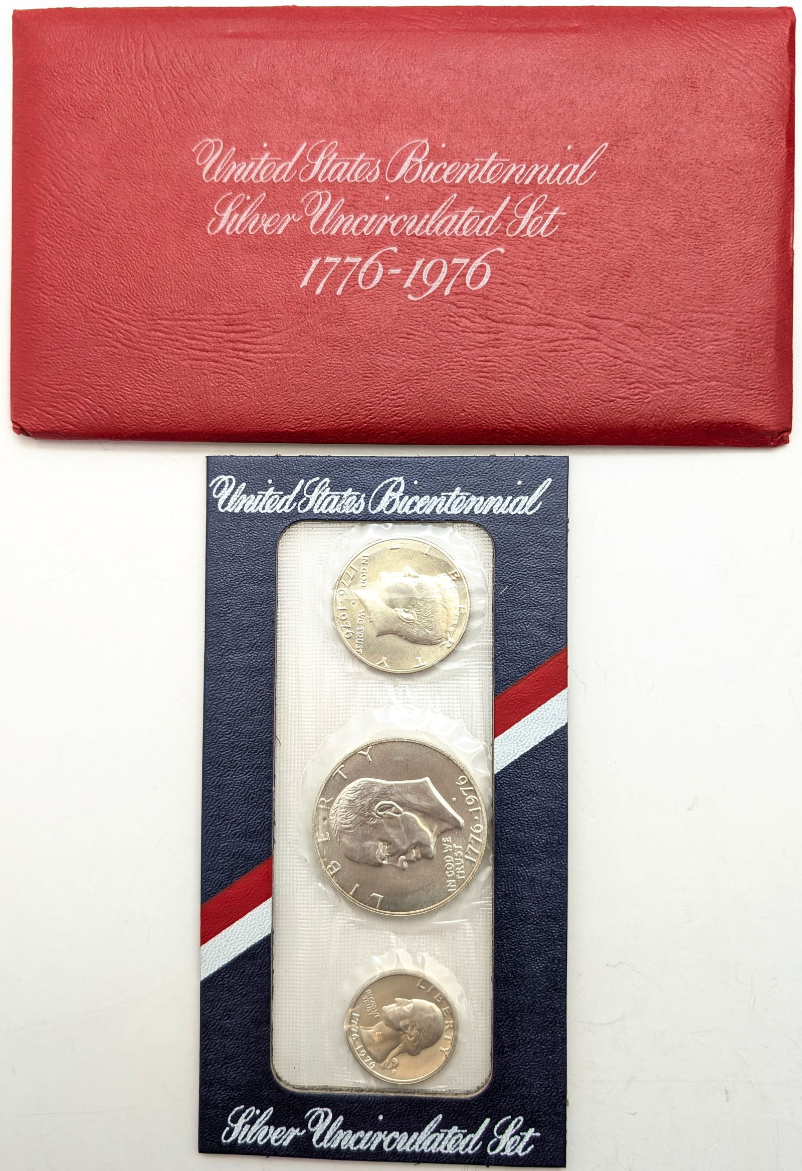 1976 US Mint Bicentennial Silver Uncirculated 3-Coin Set (1 of 2)