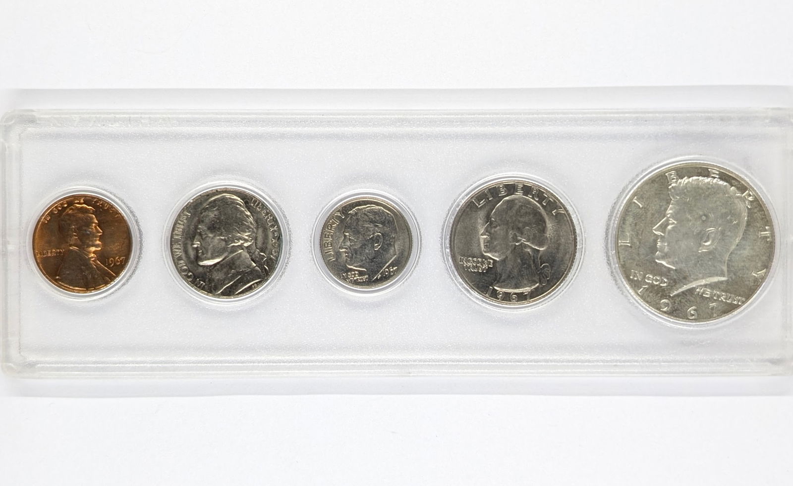 1967 US Mint Coin Set w/ Silver Half (1 of 2)