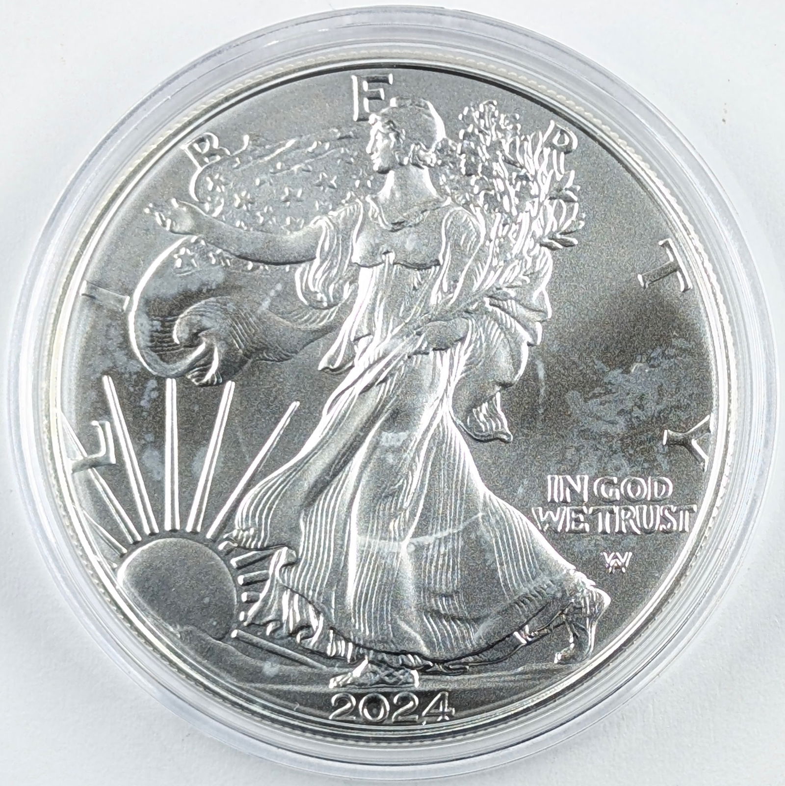 2024 American Silver Eagle Dollar: Silver