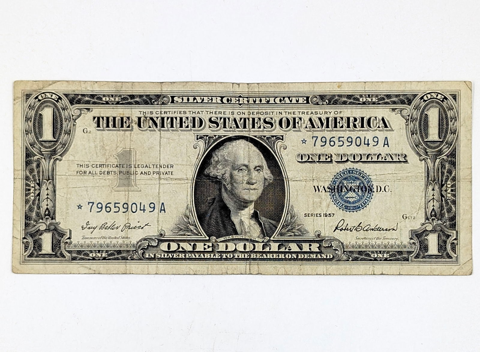 1957 $1 STAR Note - Silver Certificate (1 of 2)