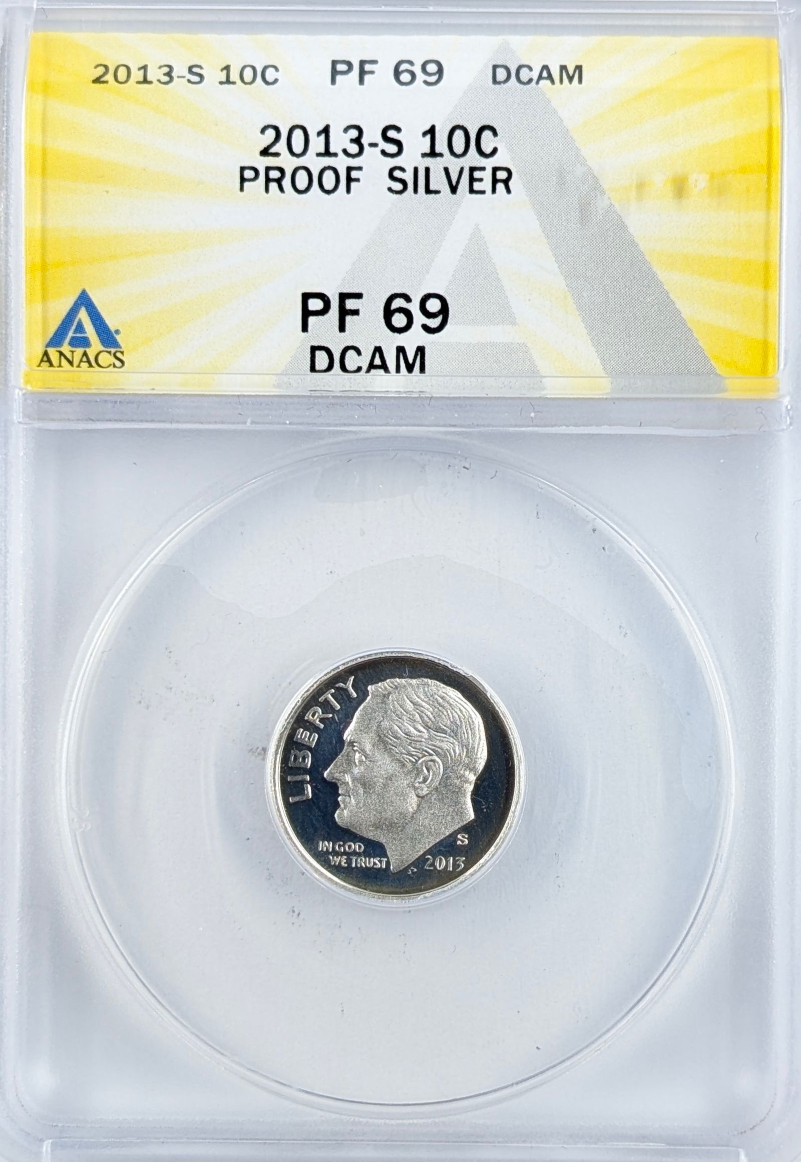 ANACS 2013-S PF69 Silver Roosevelt Dime - Proof (1 of 2)