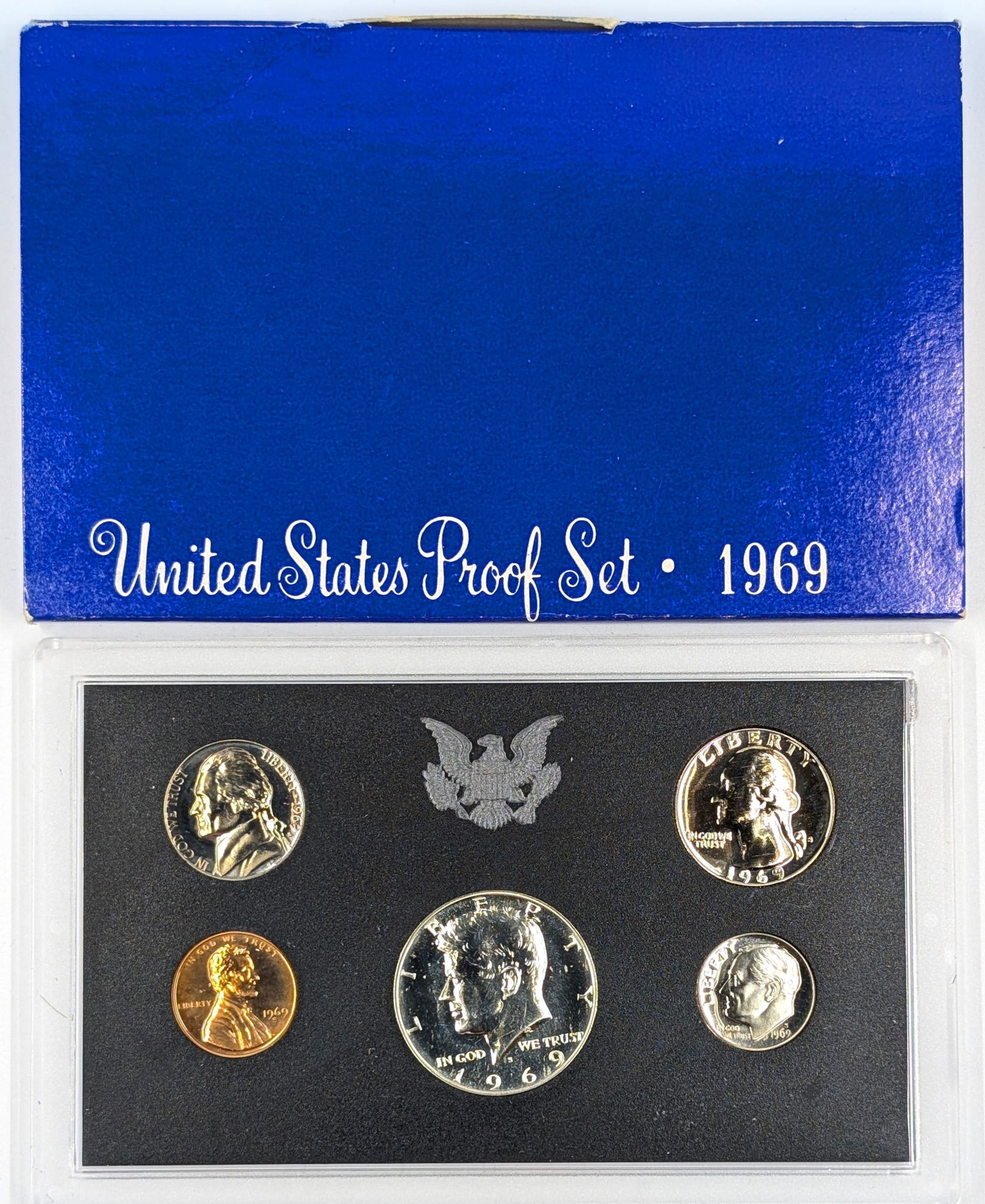 1969 US Mint Proof Set w/ Silver JFK Half (1 of 2)