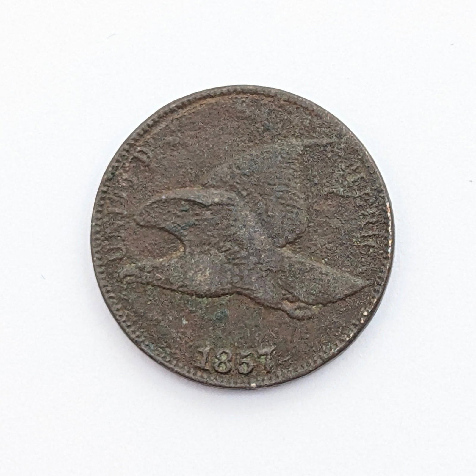 1857 Flying Cent: Coin
